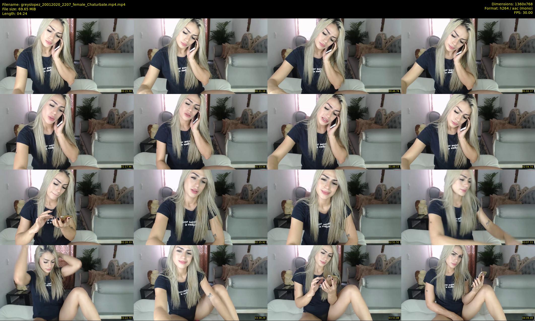 greyslopez — 5 minute Chaturbate female cam show recording, 720p, Jan 20, 2020