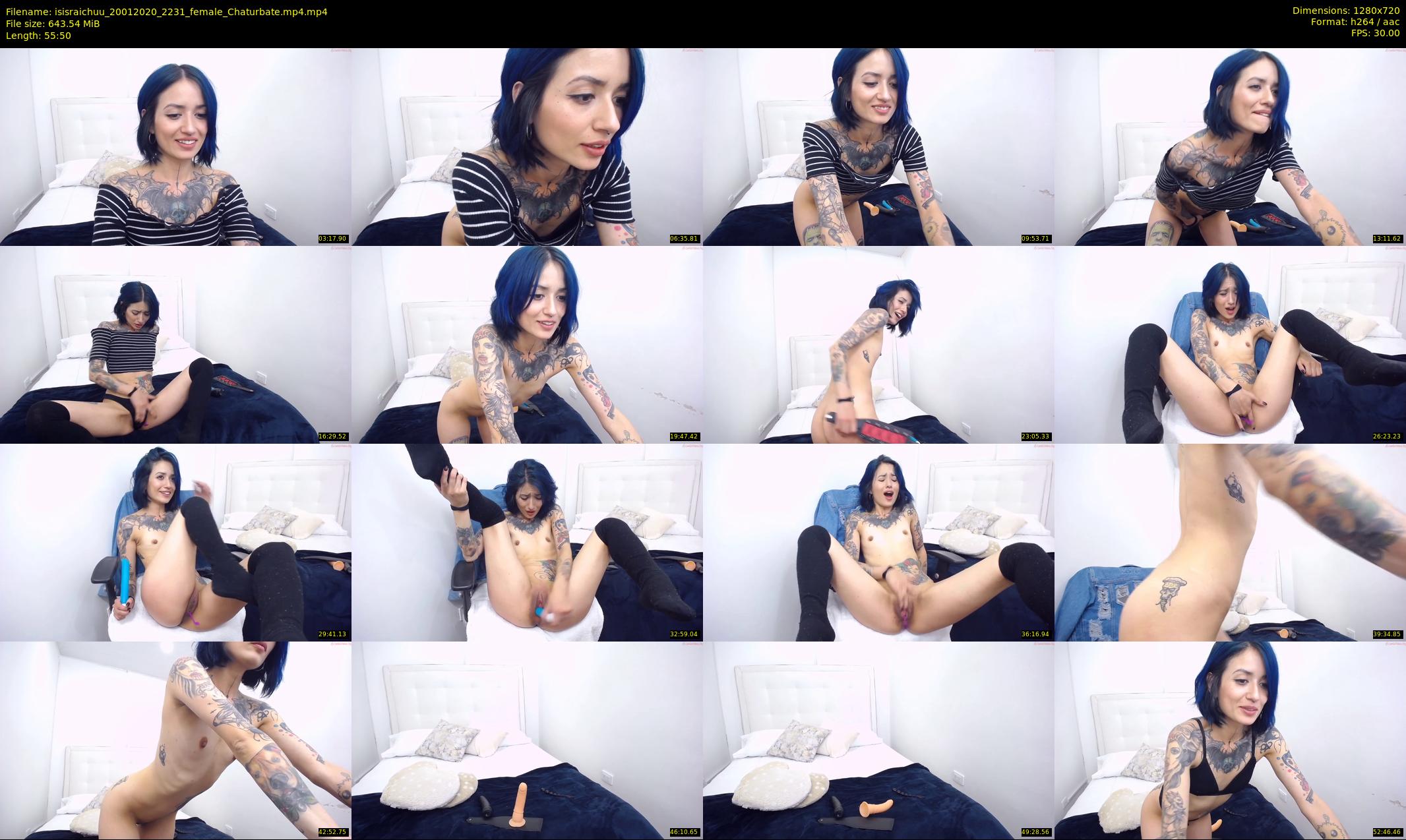 isisraichuu — 56 minute Chaturbate female cam show recording, 720p, Jan 20, 2020