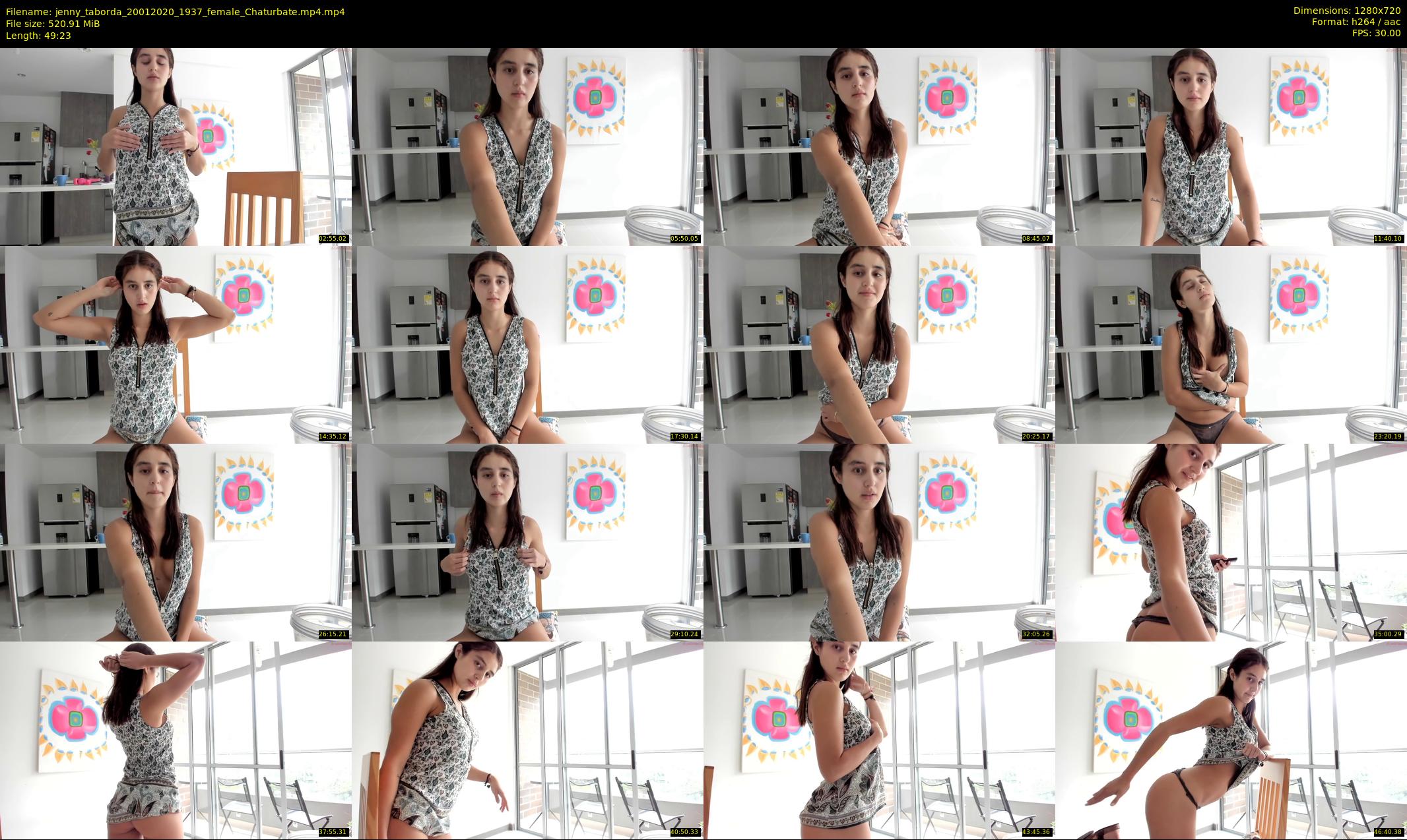 jenny_taborda — 50 minute Chaturbate female cam show recording, 720p, Jan 20, 2020
