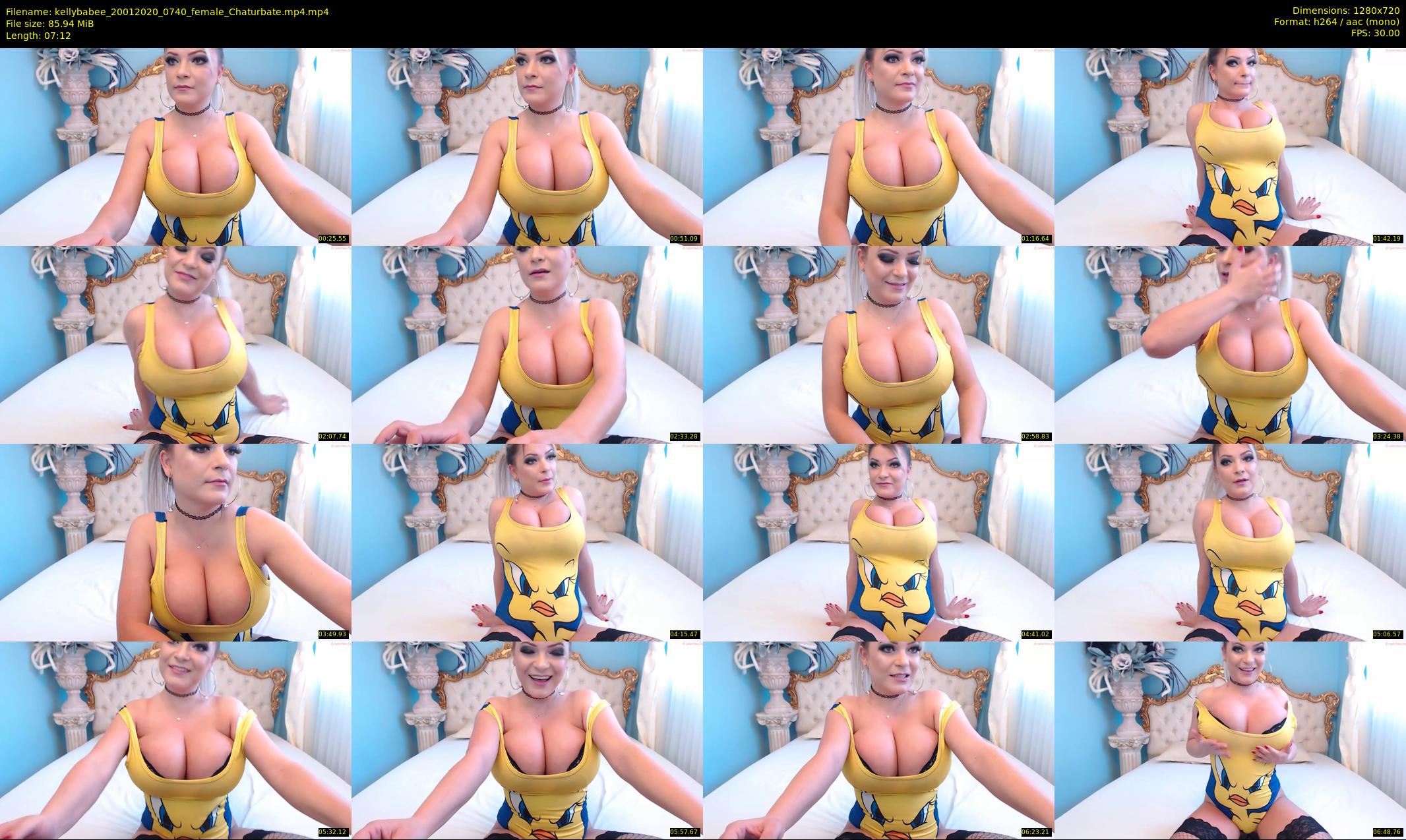 kellybabee — 8 minute Chaturbate female cam show recording, 720p, Jan 20, 2020
