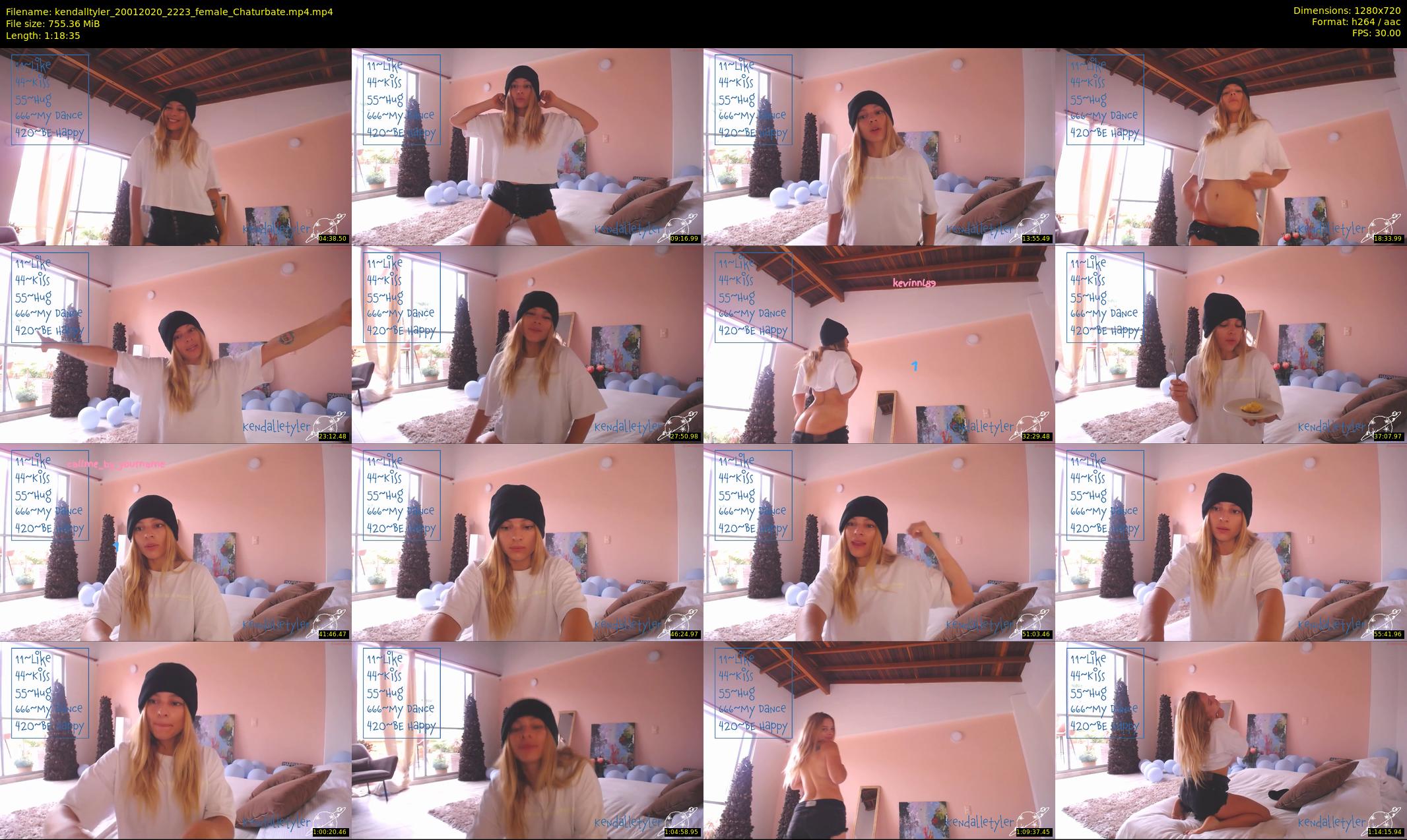 kendalltyler — 79 minute Chaturbate female cam show recording, 720p, Jan 20, 2020