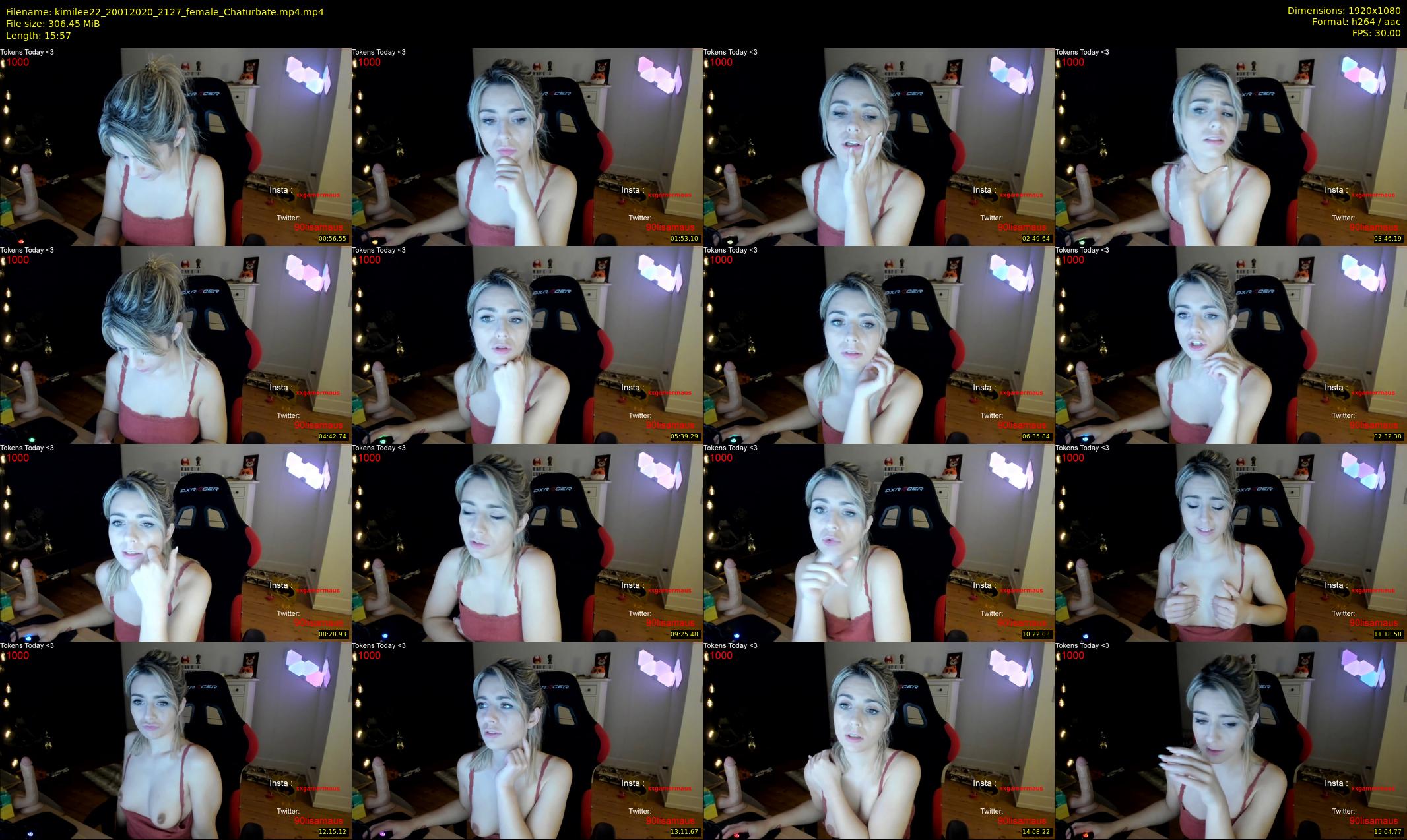 kimilee22 — 16 minute Chaturbate female cam show recording, 1080p, Jan 20, 2020