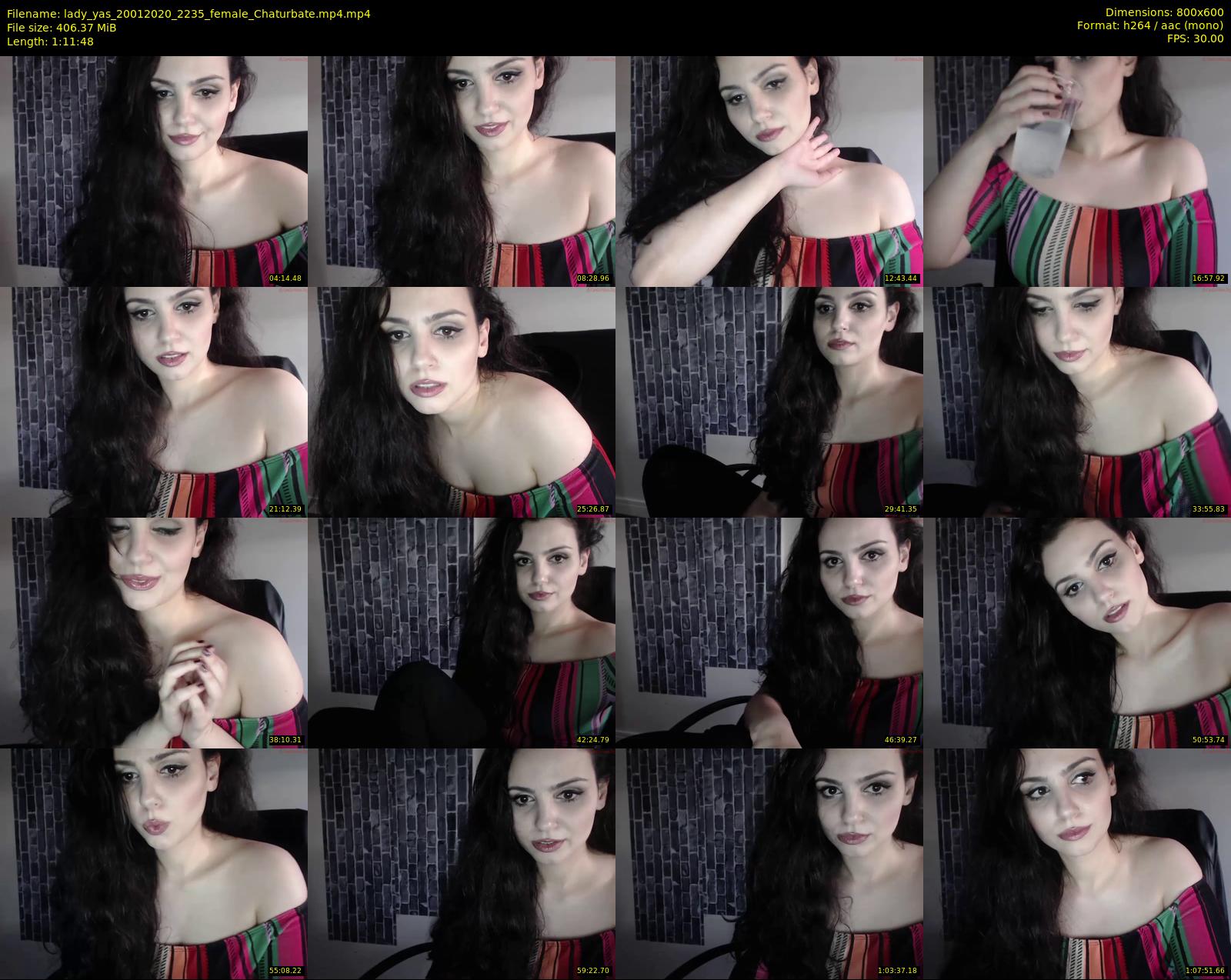 lady_yas — 72 minute Chaturbate female cam show recording, 480p, Jan 20, 2020