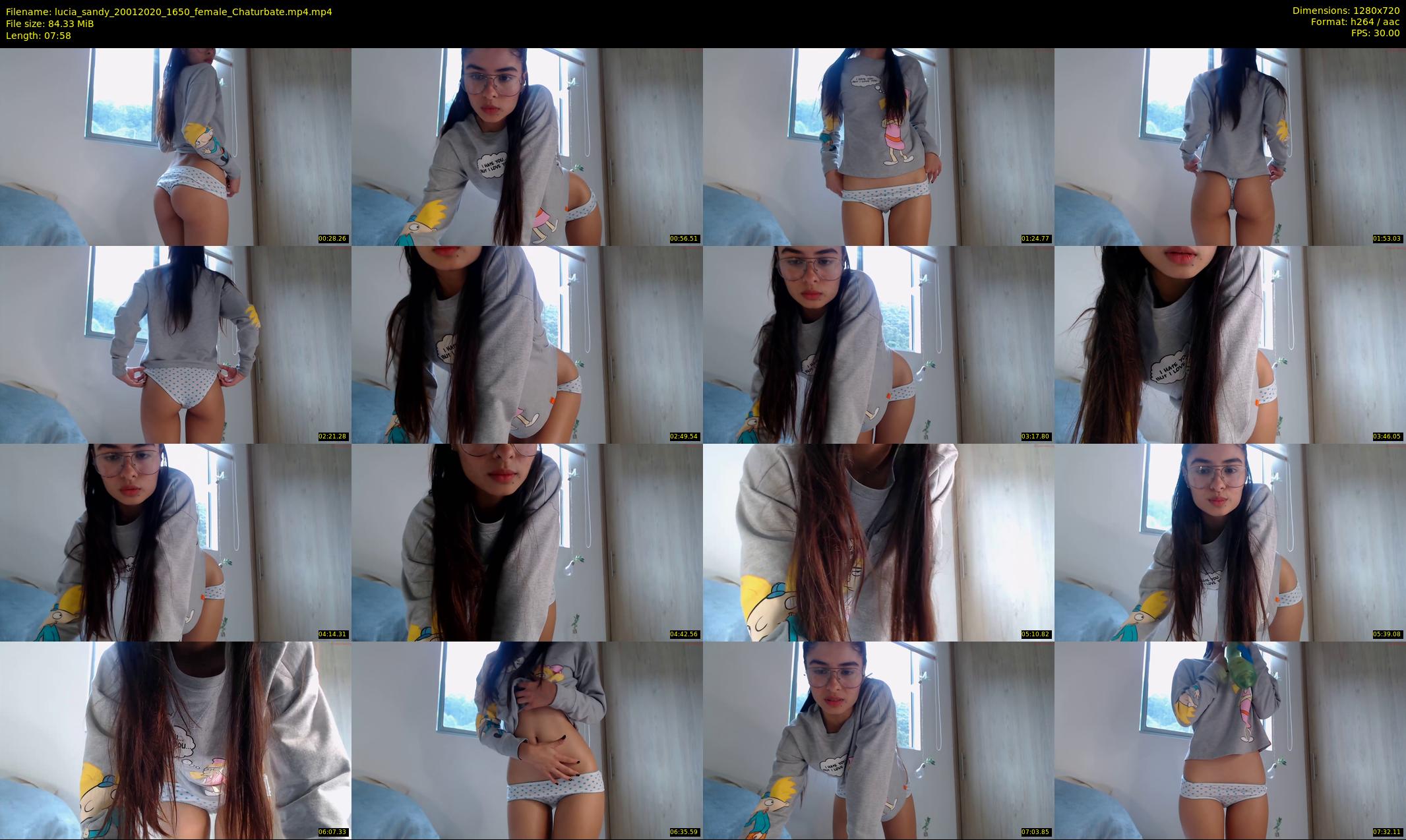 lucia_sandy — 8 minute Chaturbate female cam show recording, 720p, Jan 20, 2020