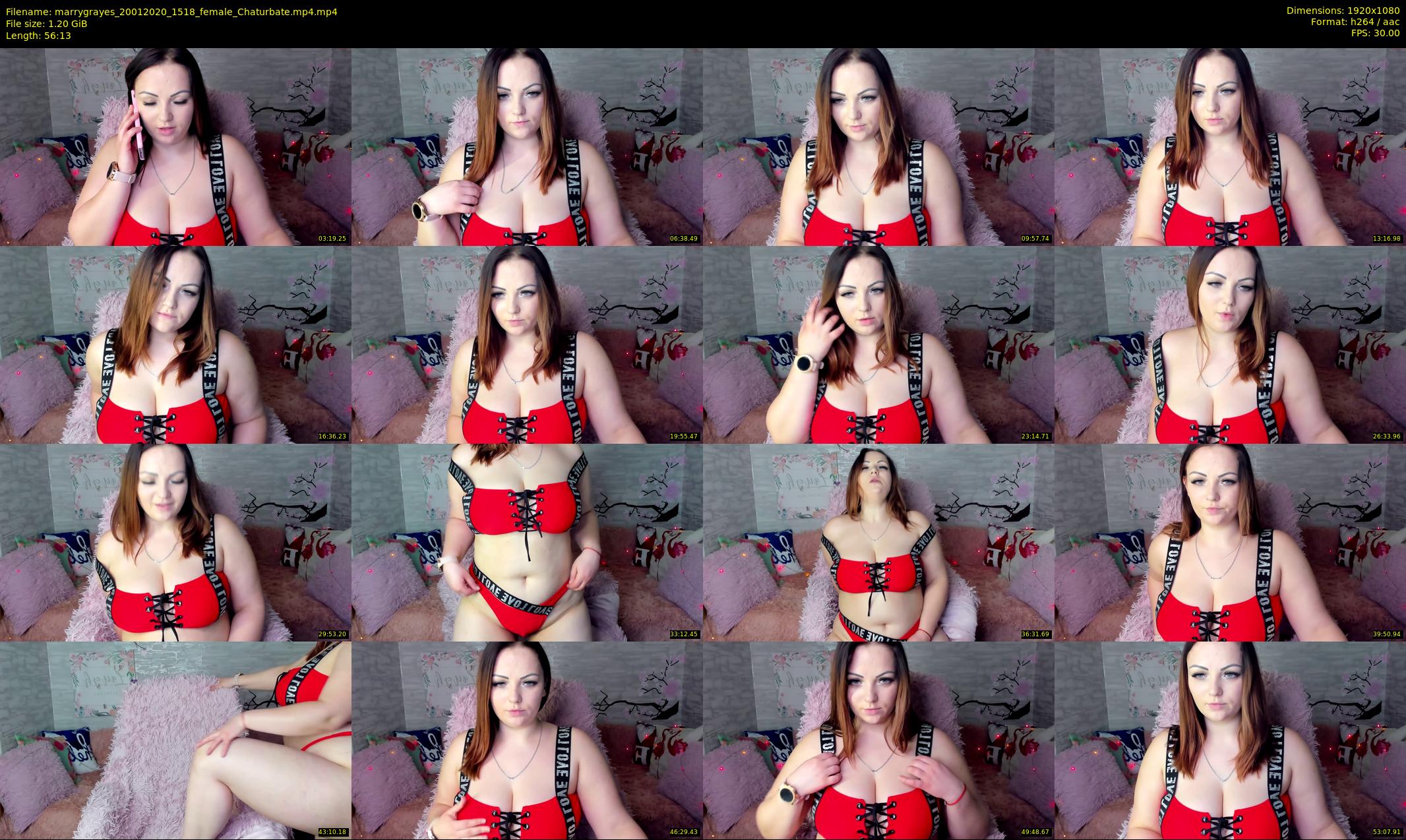 marrygrayes — 57 minute Chaturbate female cam show recording, 1080p, Jan 20, 2020