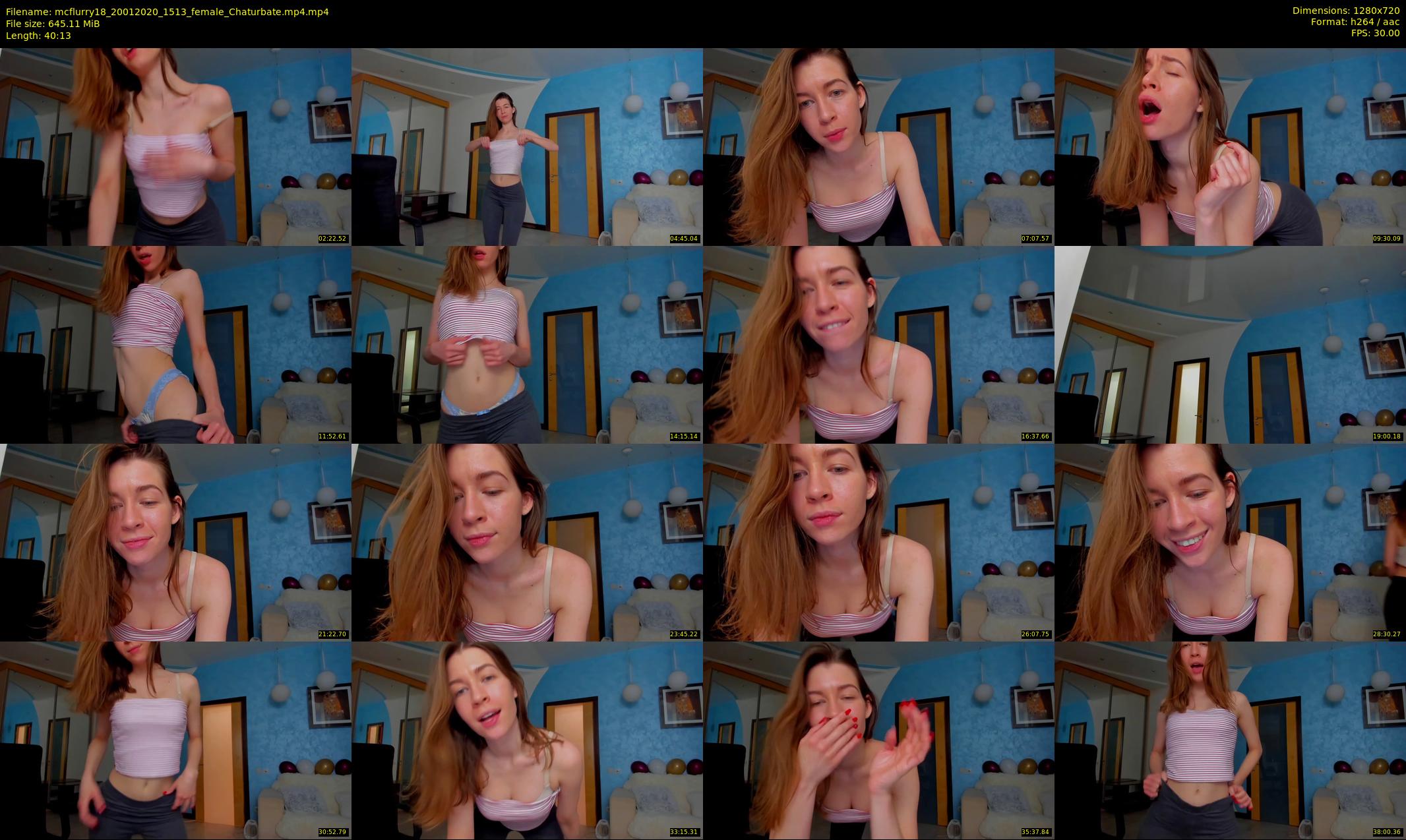 mcflurry18 — 41 minute Chaturbate female cam show recording, 720p, Jan 20, 2020