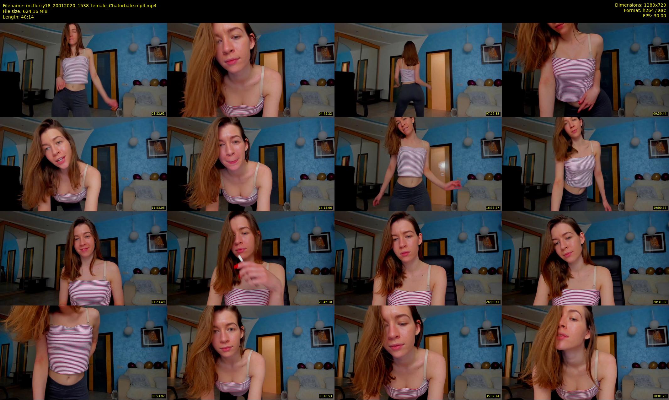mcflurry18 — 41 minute Chaturbate female cam show recording, 720p, Jan 20, 2020