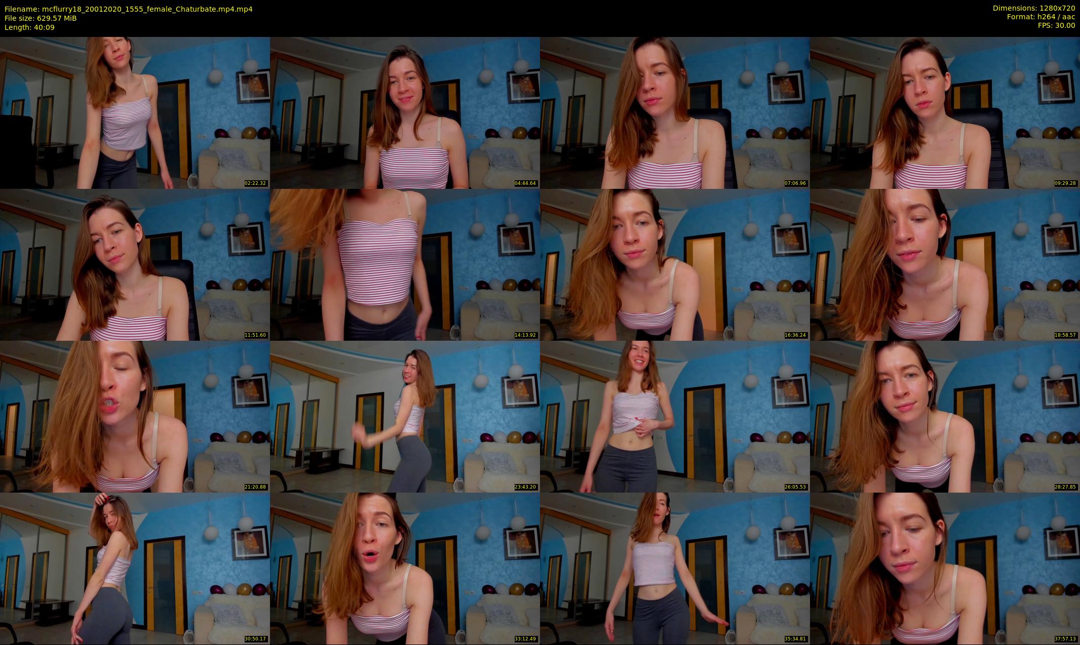 mcflurry18 — 41 minute Chaturbate female cam show recording, 720p, Jan 20, 2020