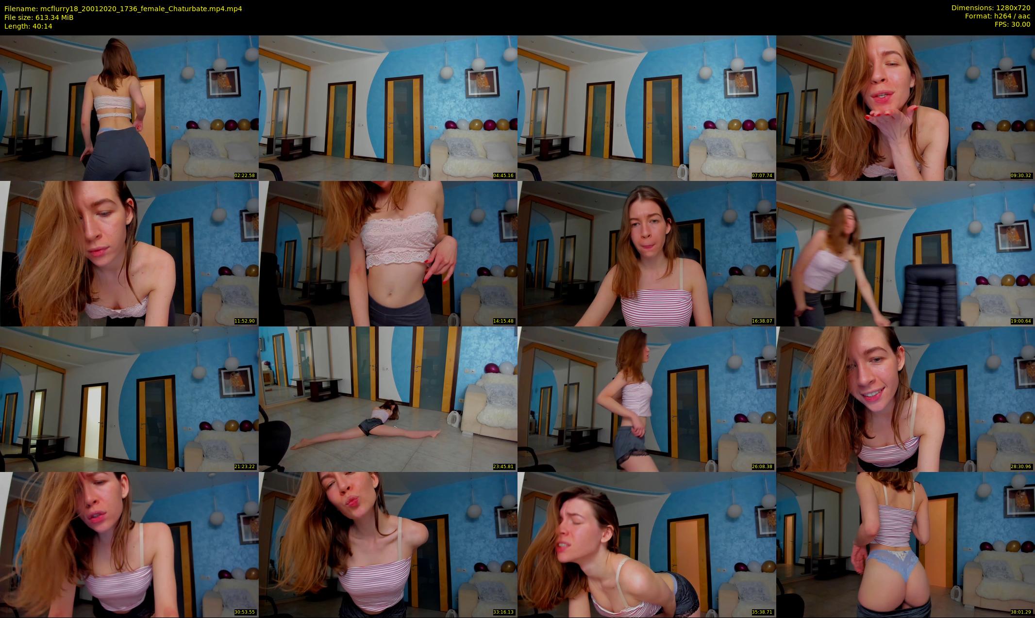 mcflurry18 — 41 minute Chaturbate female cam show recording, 720p, Jan 20, 2020