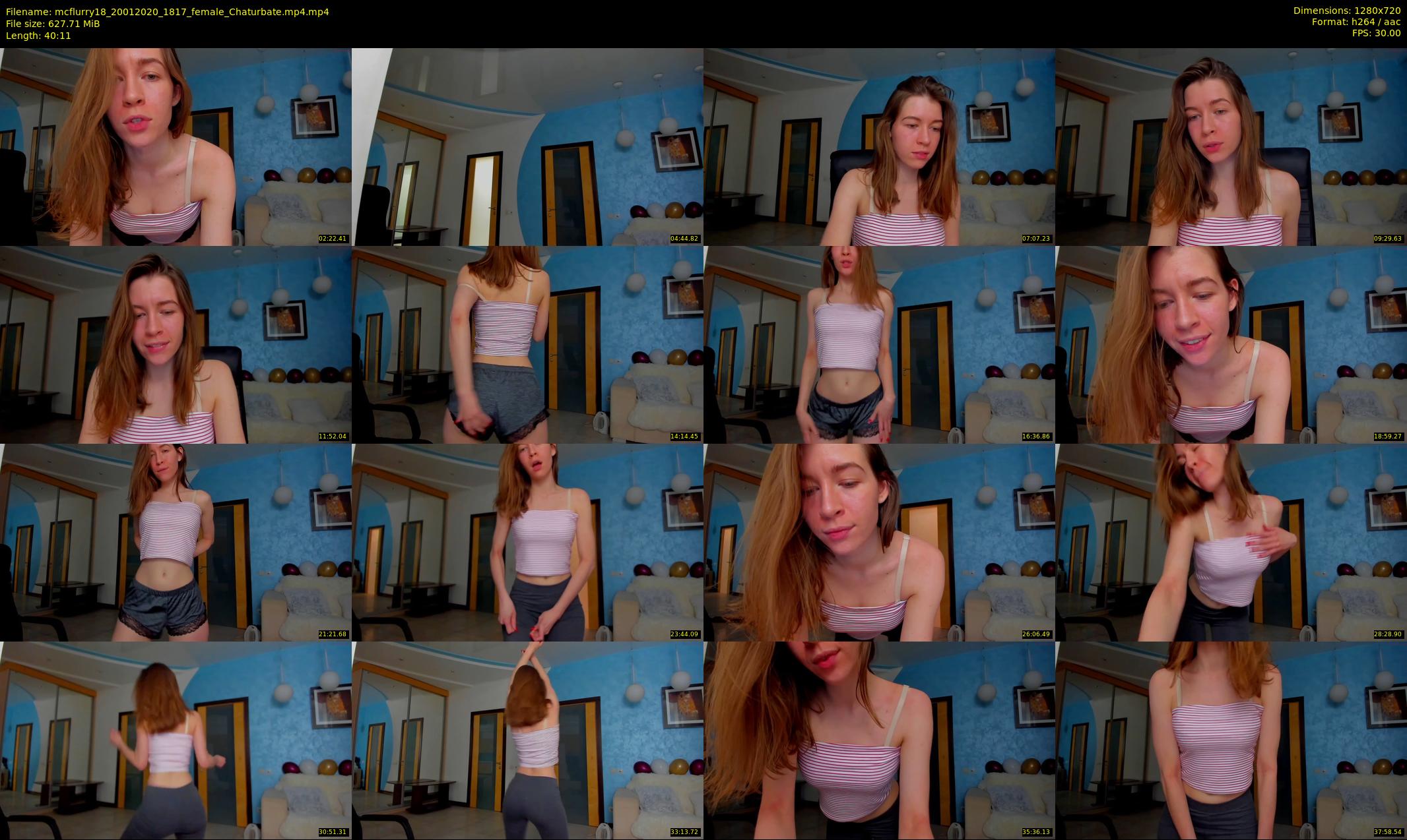 mcflurry18 — 41 minute Chaturbate female cam show recording, 720p, Jan 20, 2020