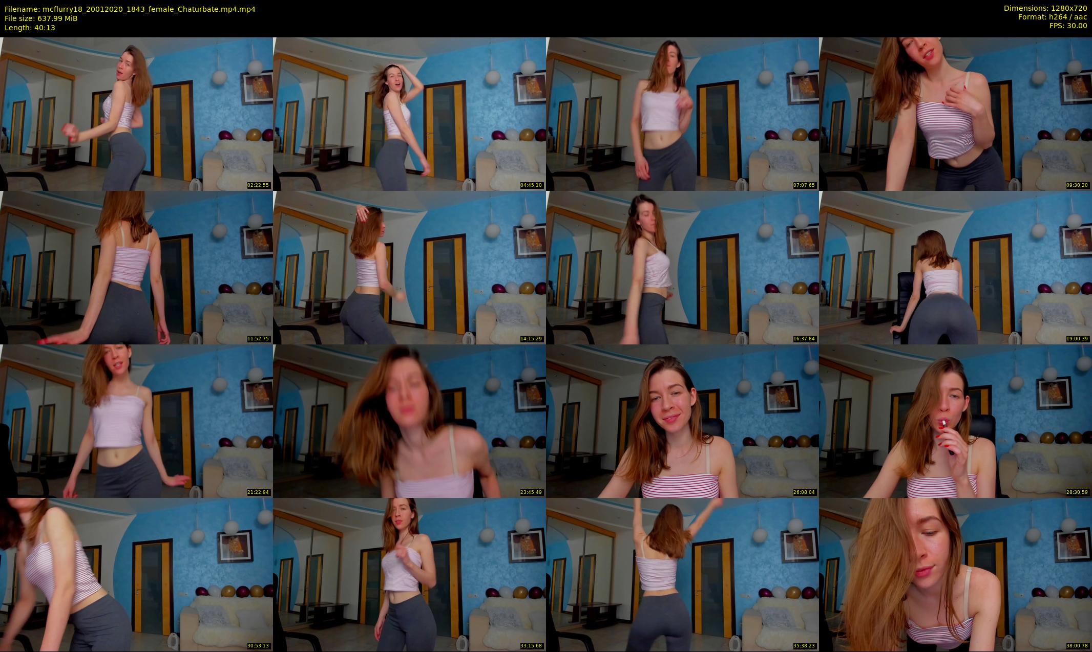 mcflurry18 — 41 minute Chaturbate female cam show recording, 720p, Jan 20, 2020