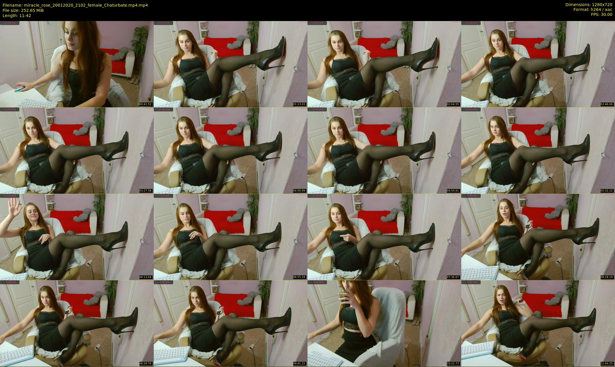 miracle_rose — 12 minute Chaturbate female cam show recording, 720p, Jan 20, 2020