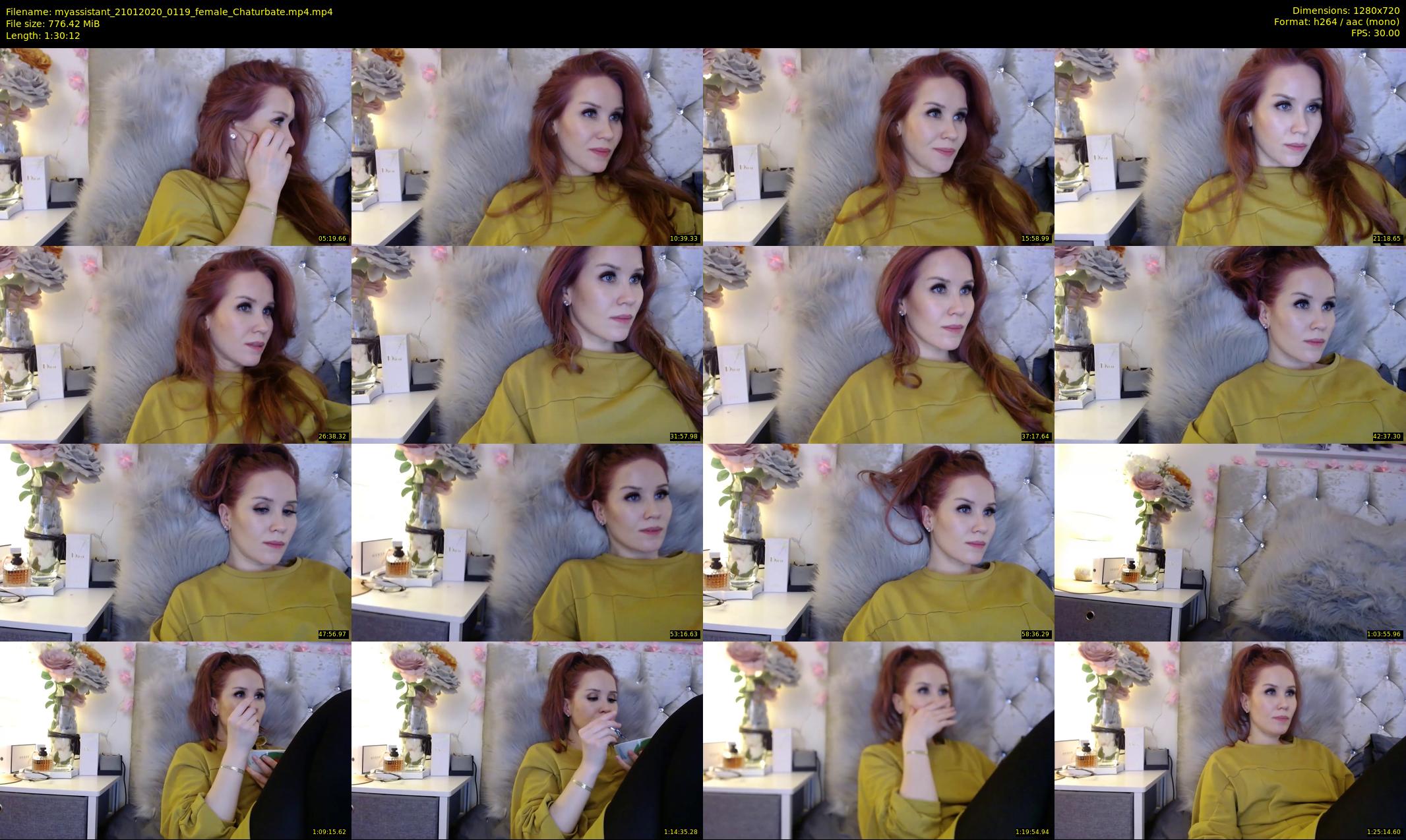 myassistant — 91 minute Chaturbate female cam show recording, 720p, Jan 21, 2020