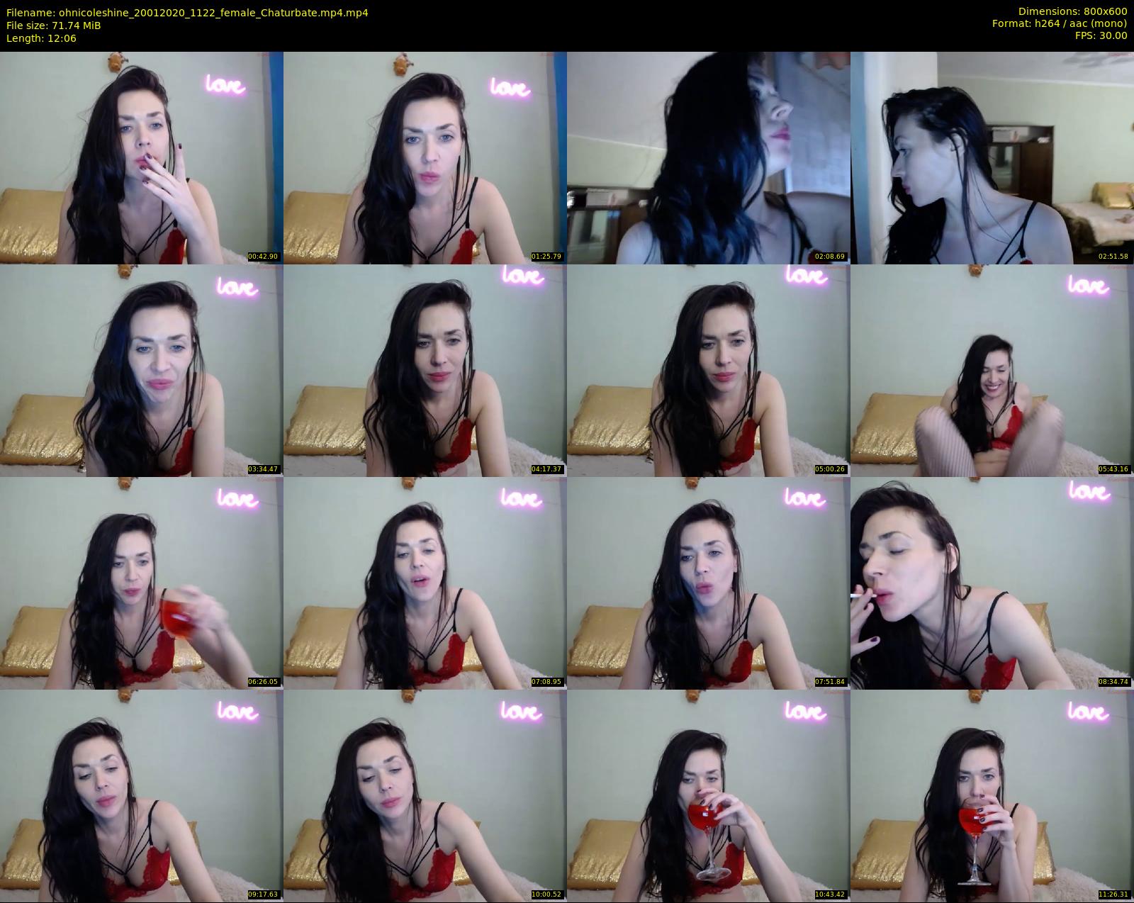 ohnicoleshine — 13 minute Chaturbate female cam show recording, 480p, Jan 20, 2020