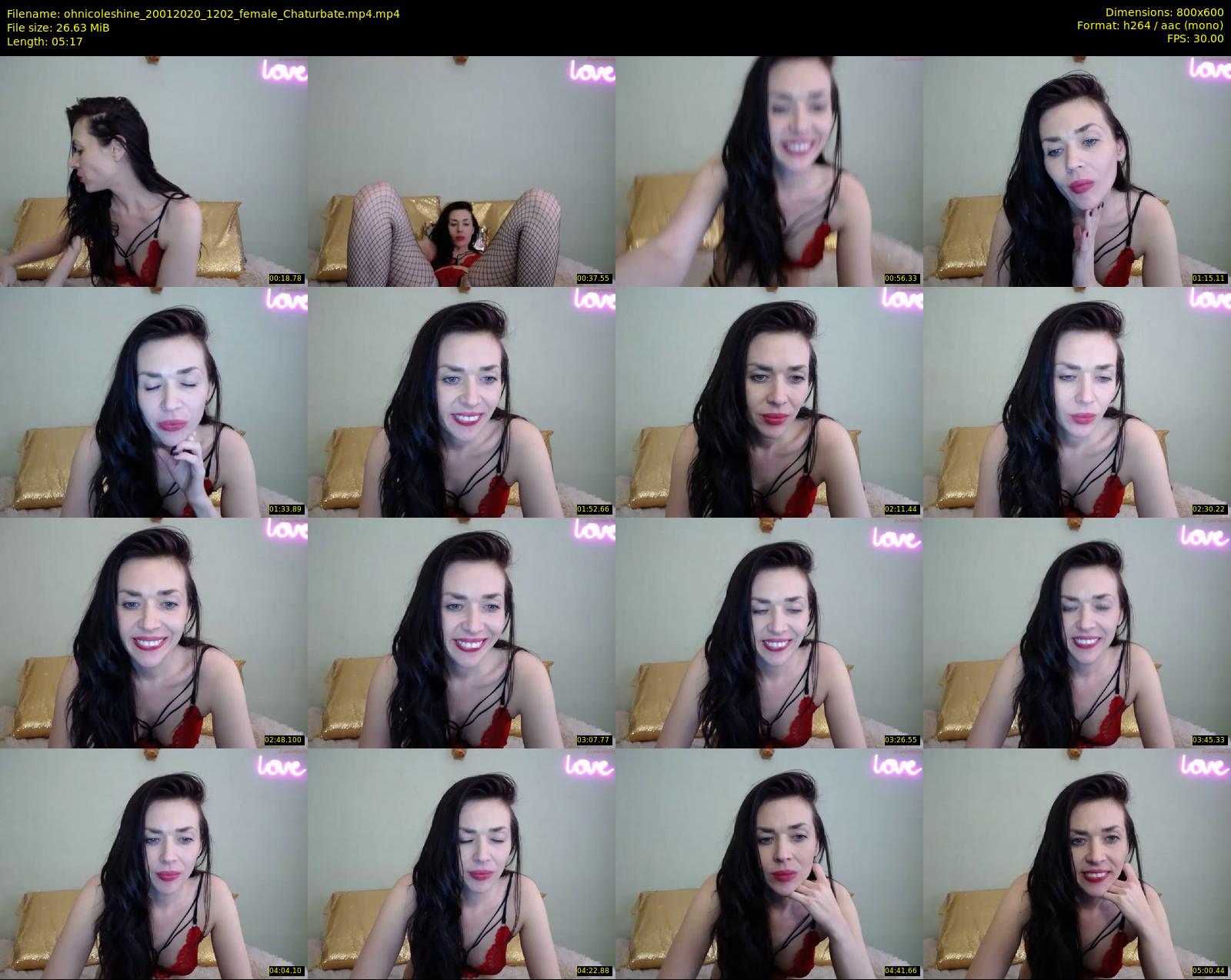ohnicoleshine — 6 minute Chaturbate female cam show recording, 480p, Jan 20, 2020