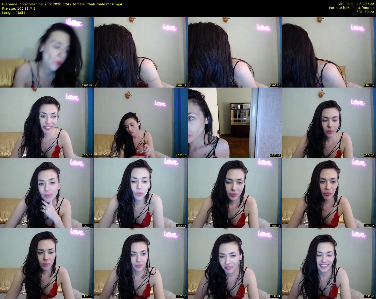 ohnicoleshine — 19 minute Chaturbate female cam show recording, 480p, Jan 20, 2020