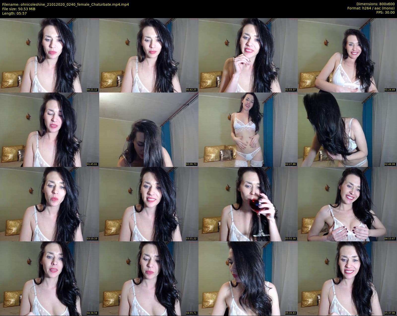 ohnicoleshine — 6 minute Chaturbate female cam show recording, 480p, Jan 21, 2020
