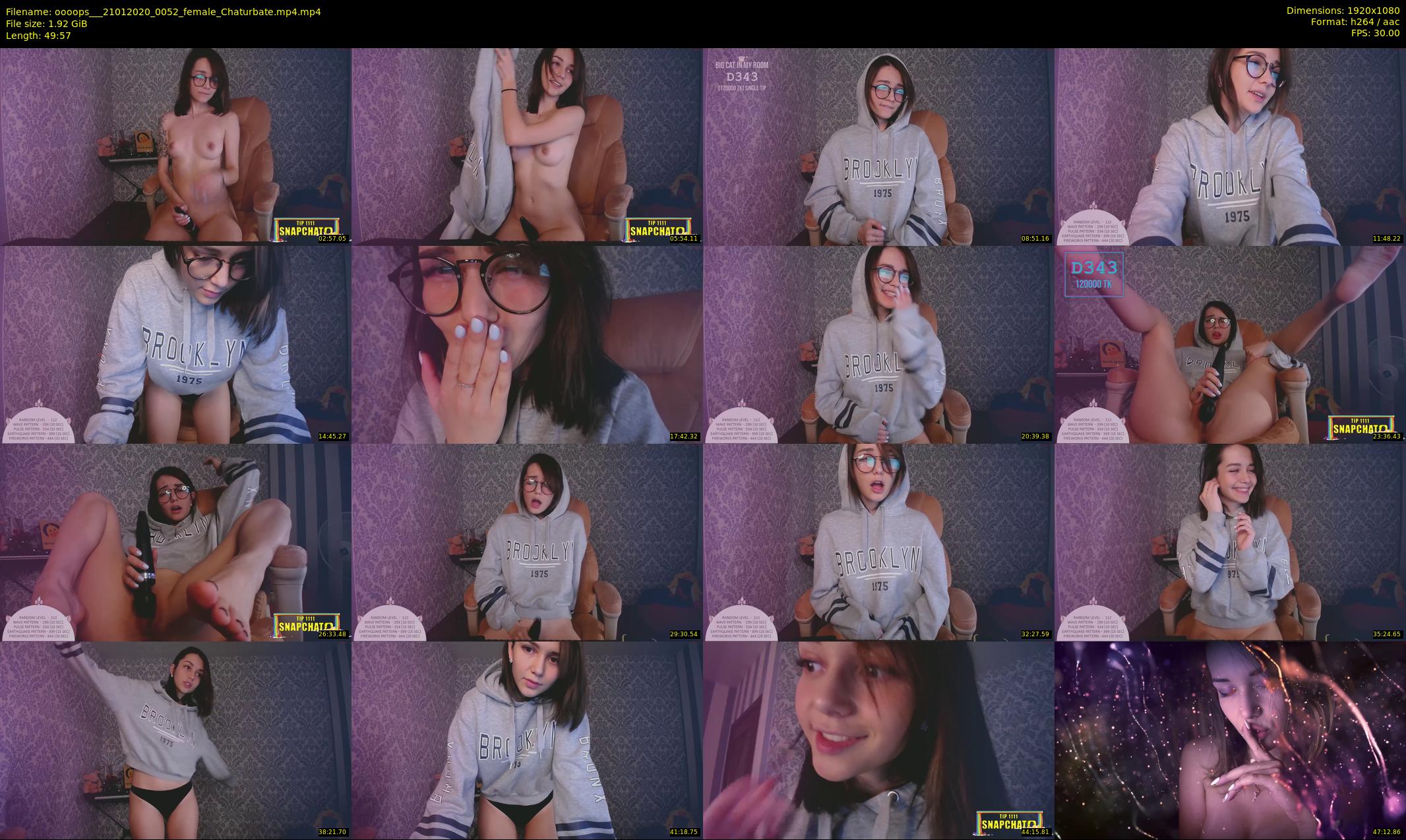 oooops__ — 50 minute Chaturbate female cam show recording, 1080p, Jan 21, 2020