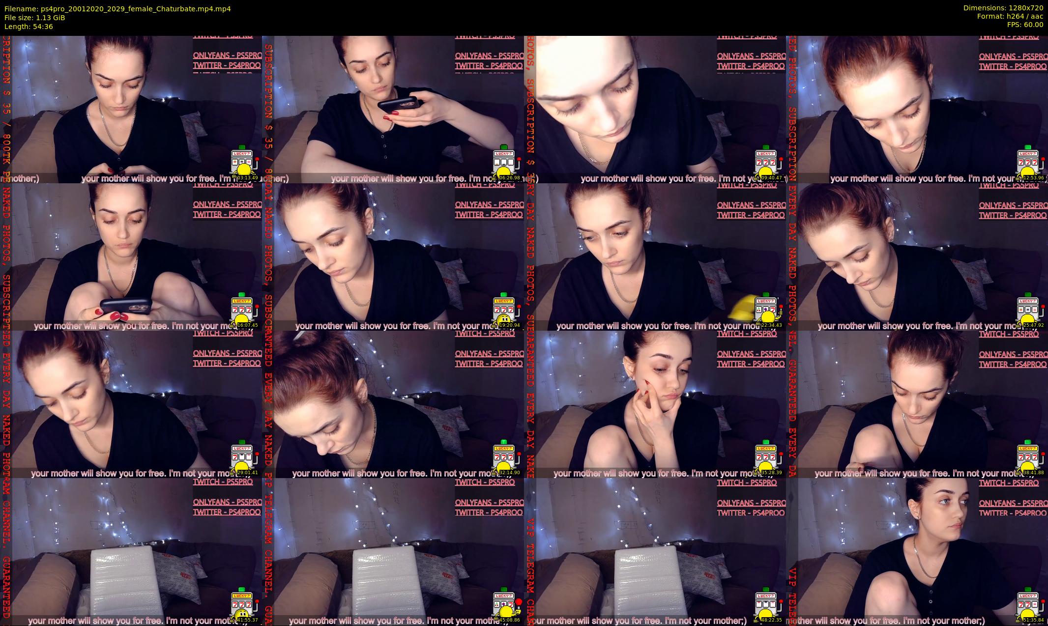 ps4pro — 55 minute Chaturbate female cam show recording, 720p, Jan 20, 2020