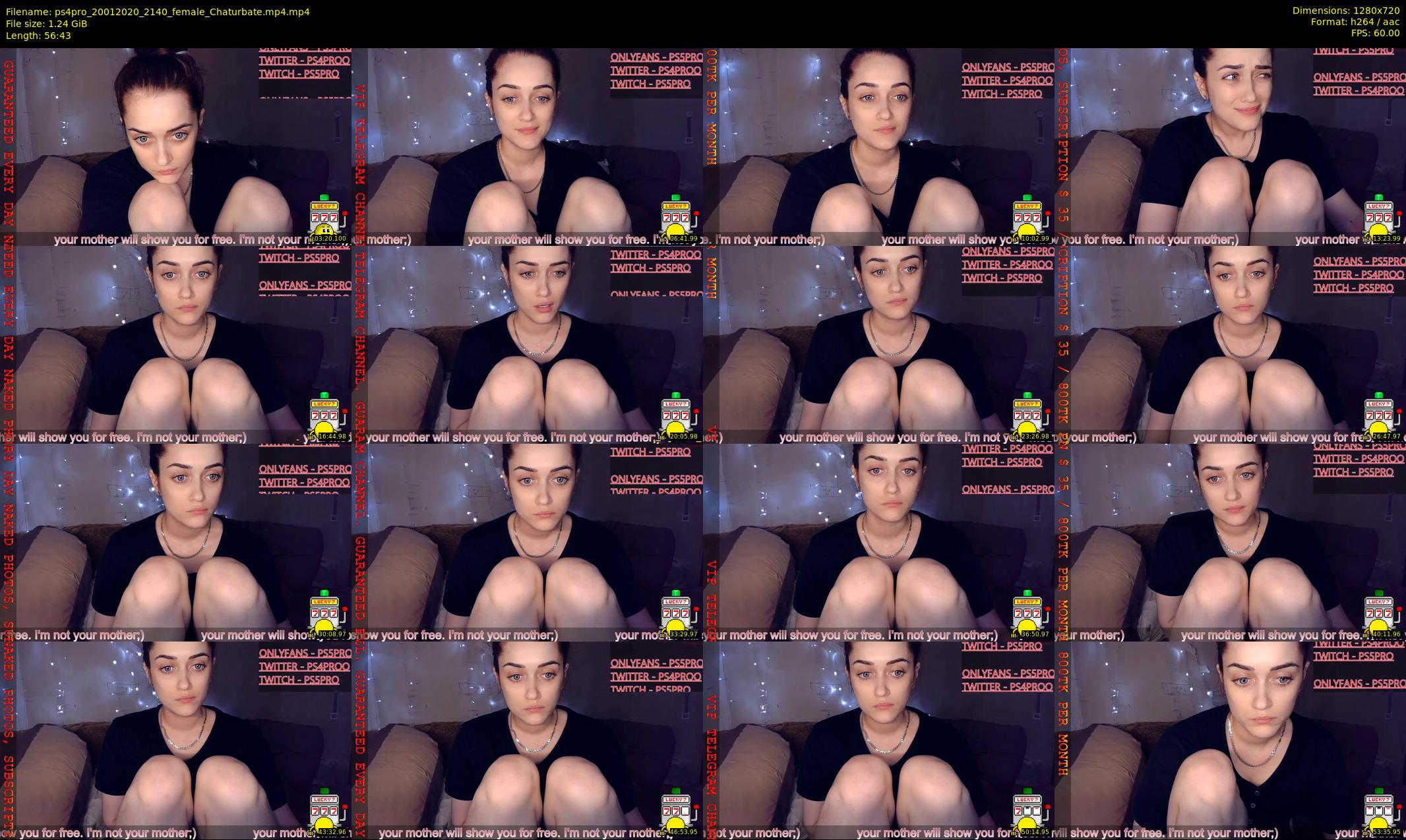 ps4pro — 57 minute Chaturbate female cam show recording, 720p, Jan 20, 2020