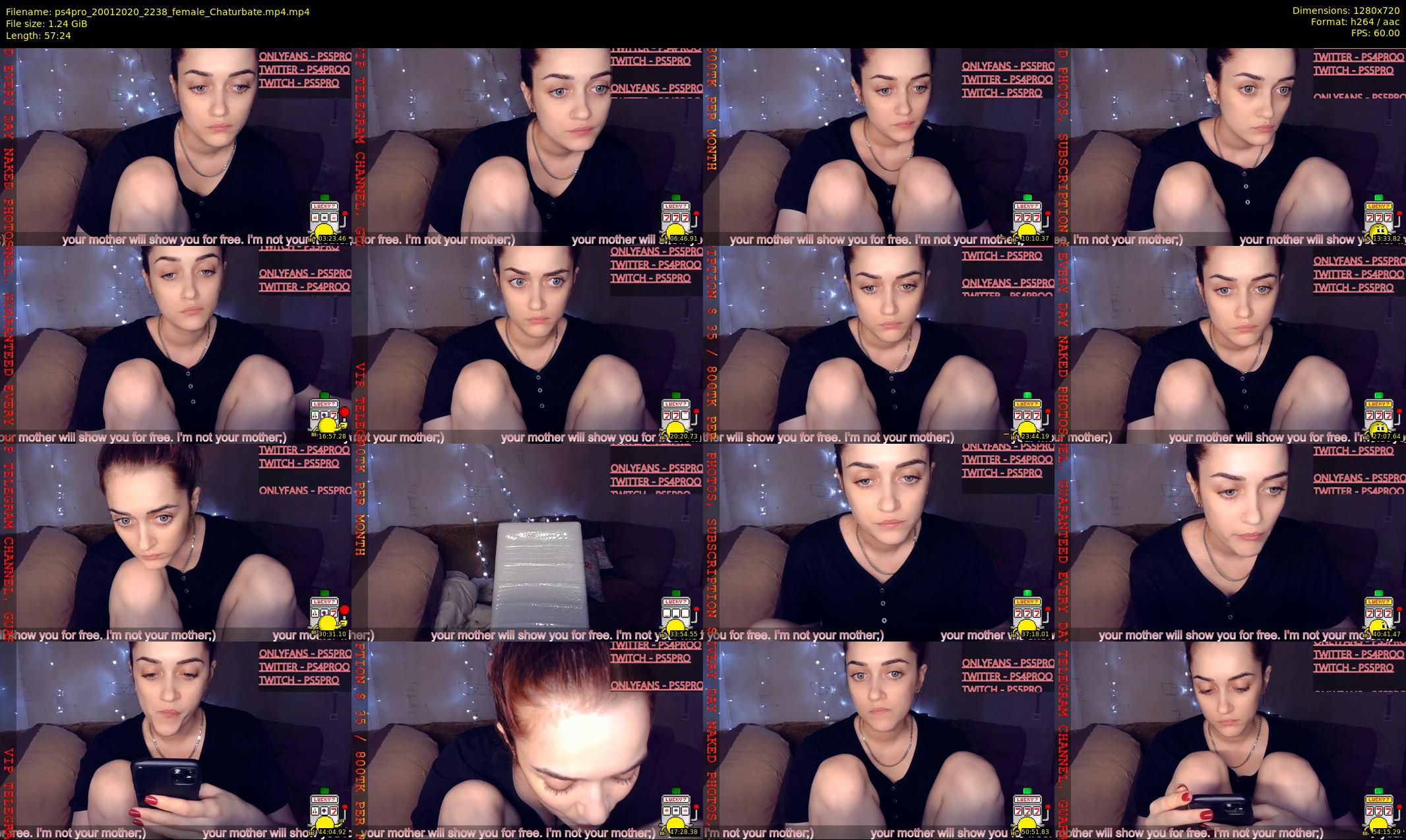 ps4pro — 58 minute Chaturbate female cam show recording, 720p, Jan 20, 2020
