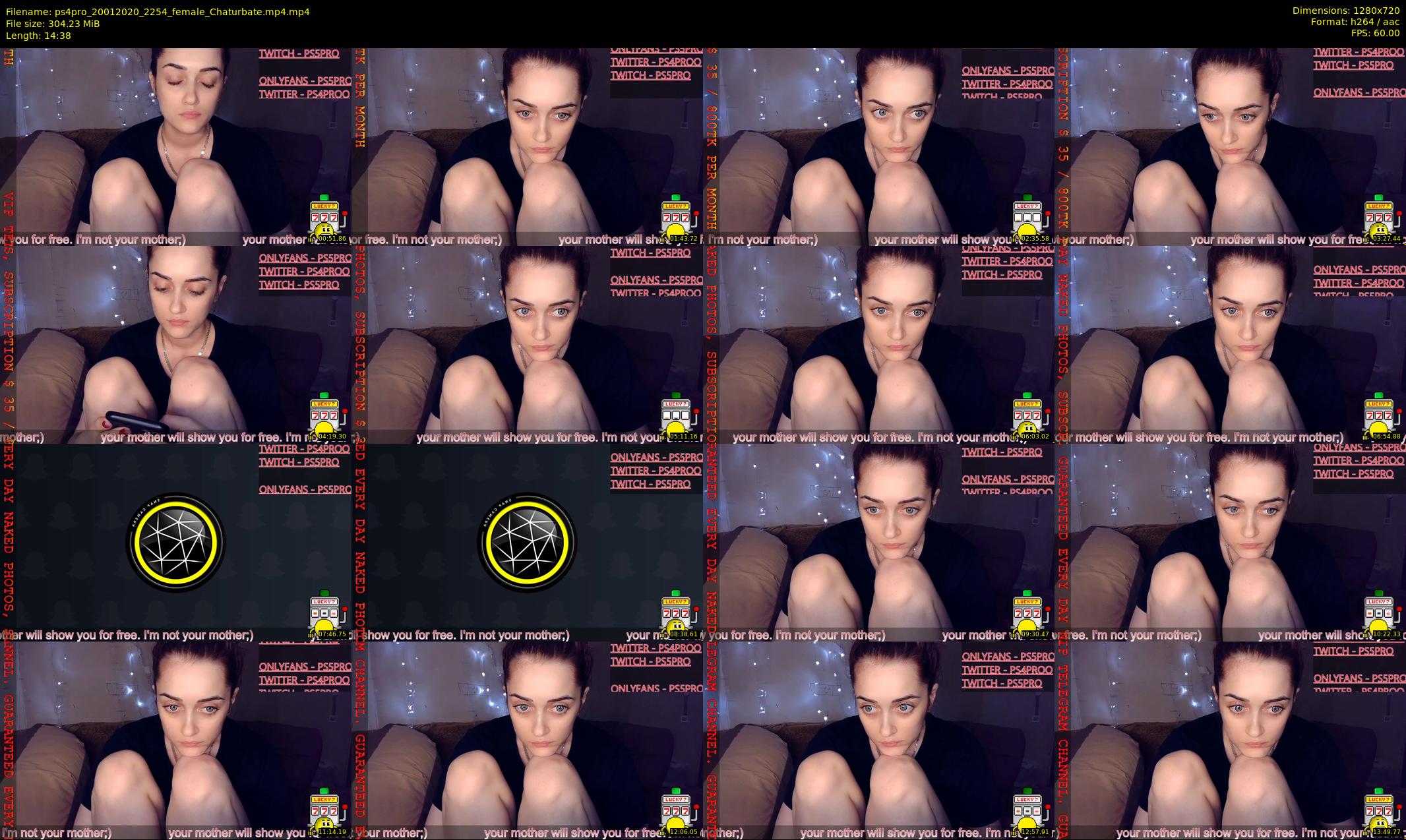 ps4pro — 15 minute Chaturbate female cam show recording, 720p, Jan 20, 2020