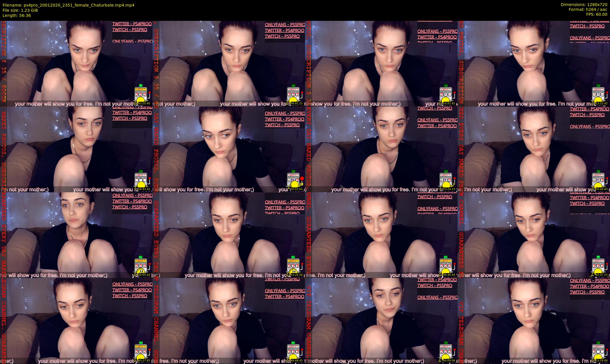 ps4pro — 57 minute Chaturbate female cam show recording, 720p, Jan 20, 2020