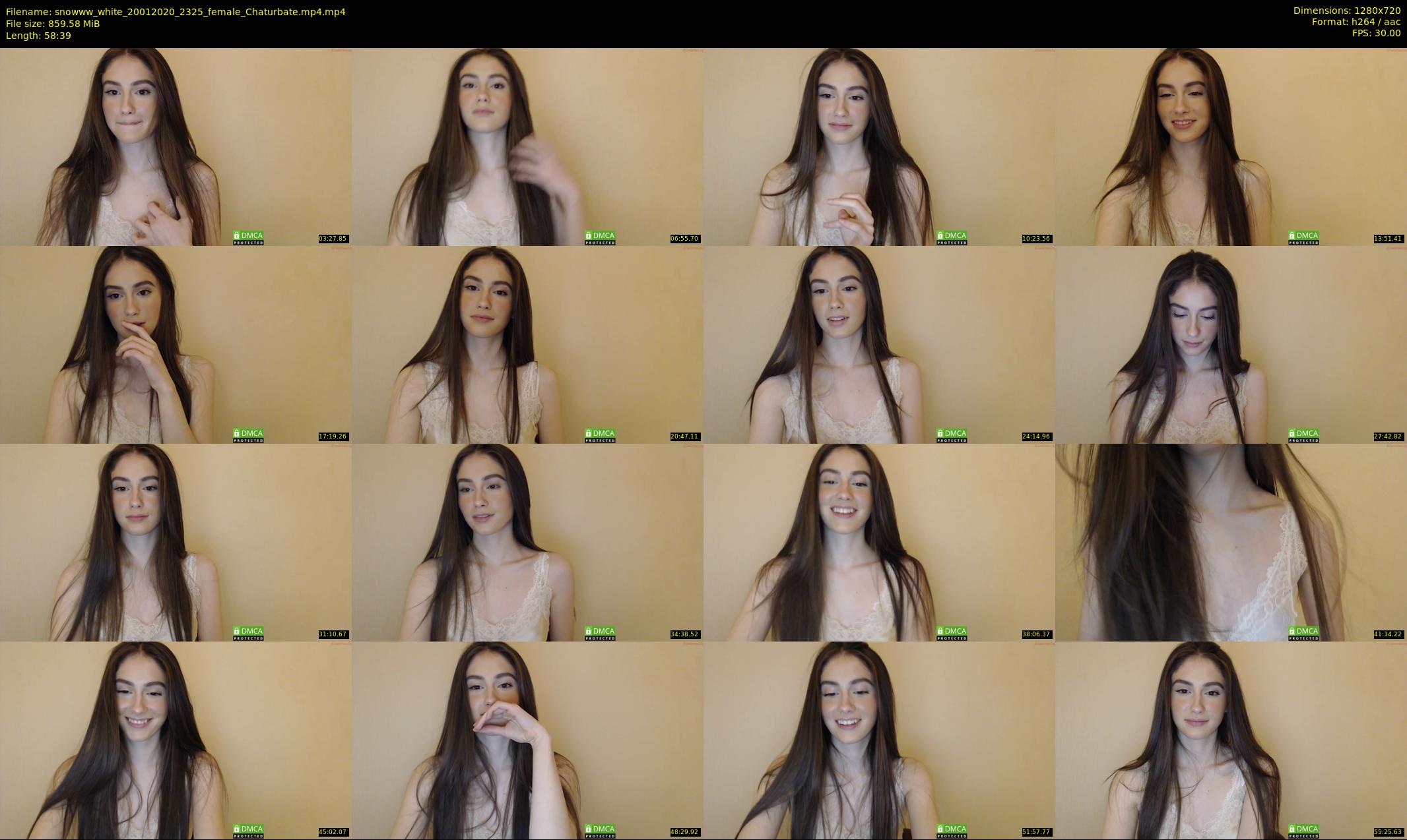 snowww_white — 59 minute Chaturbate female cam show recording, 720p, Jan 20, 2020