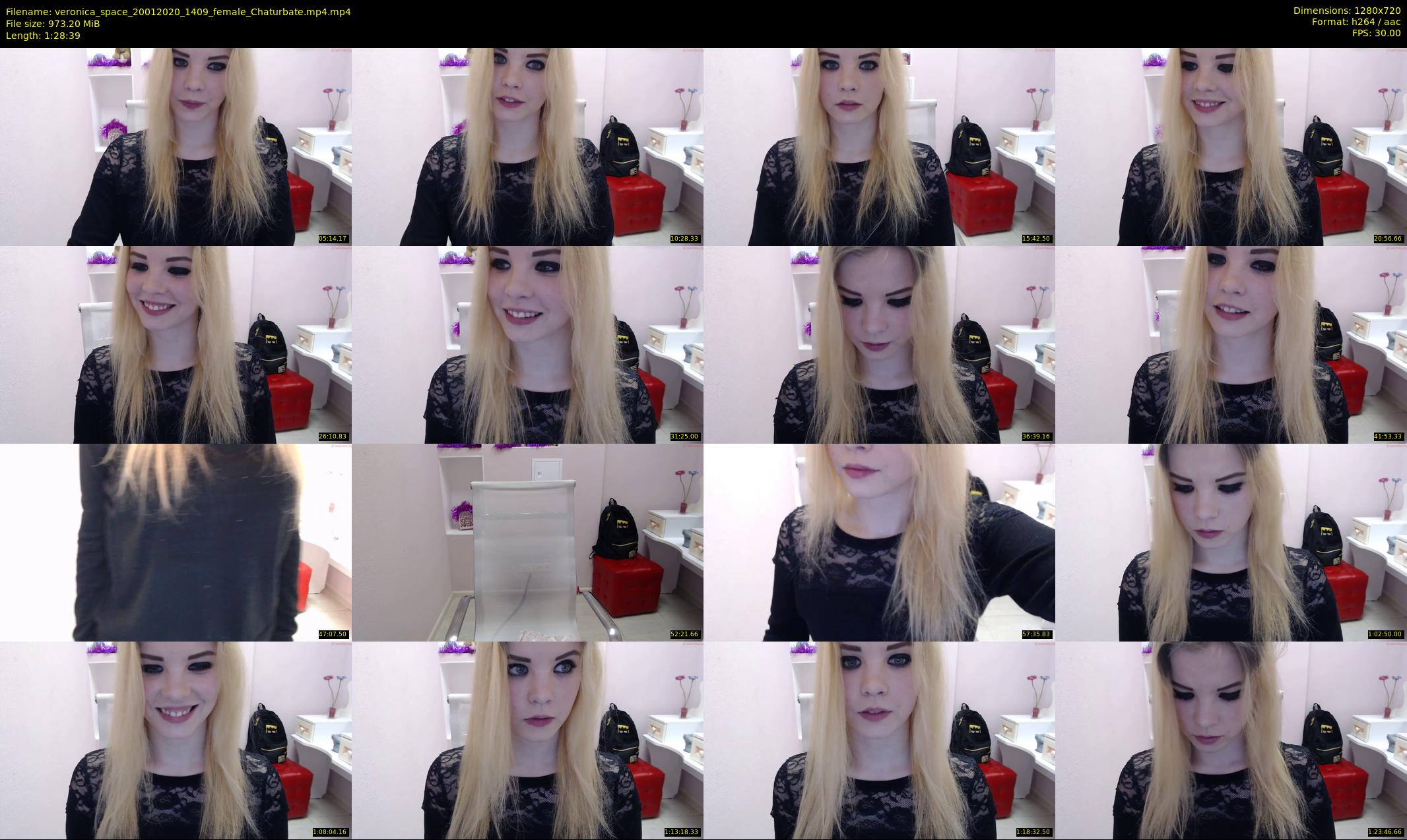 veronica_space — 89 minute Chaturbate female cam show recording, 720p, Jan 20, 2020