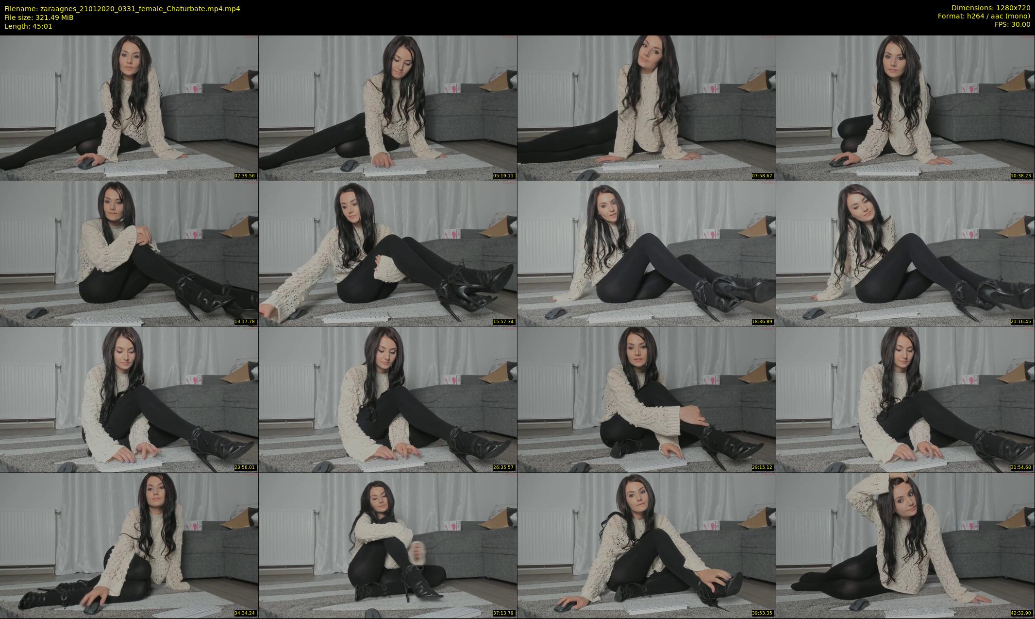 zaraagnes — 46 minute Chaturbate female cam show recording, 720p, Jan 21, 2020