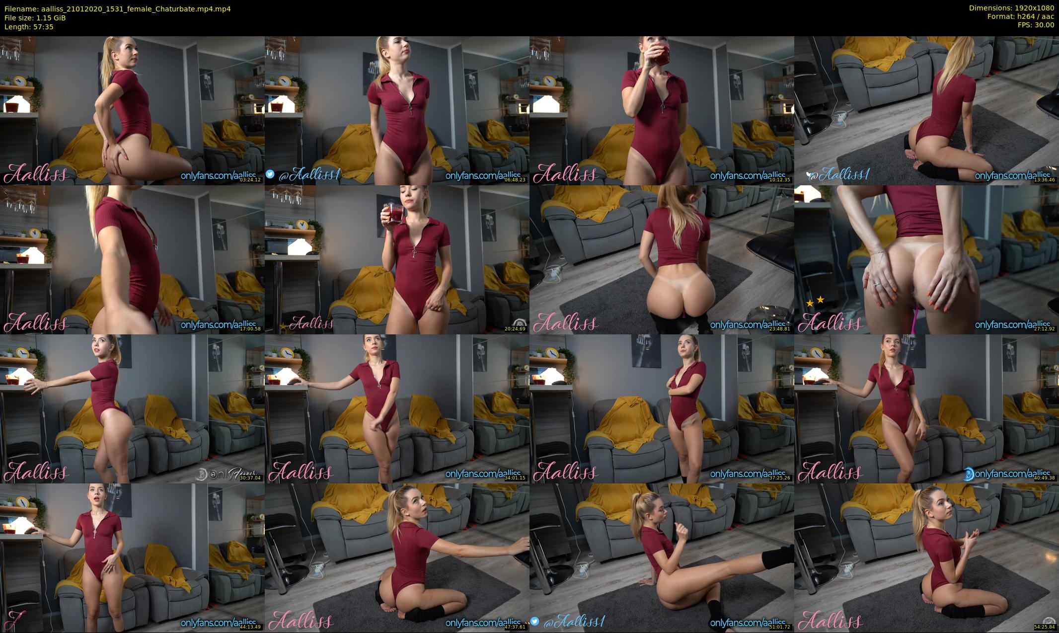 aalliss — 58 minute Chaturbate female cam show recording, 1080p, Jan 21, 2020