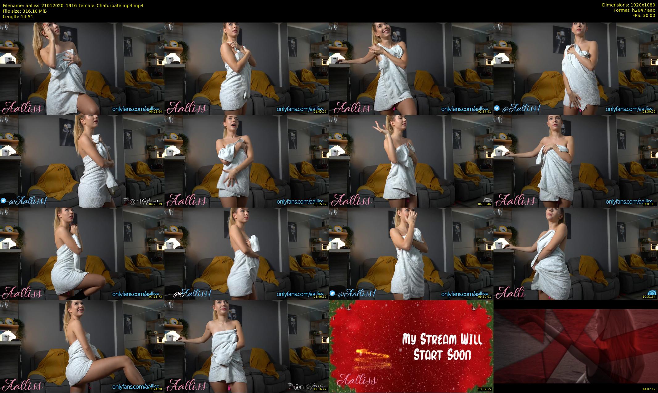 aalliss — 15 minute Chaturbate female cam show recording, 1080p, Jan 21, 2020