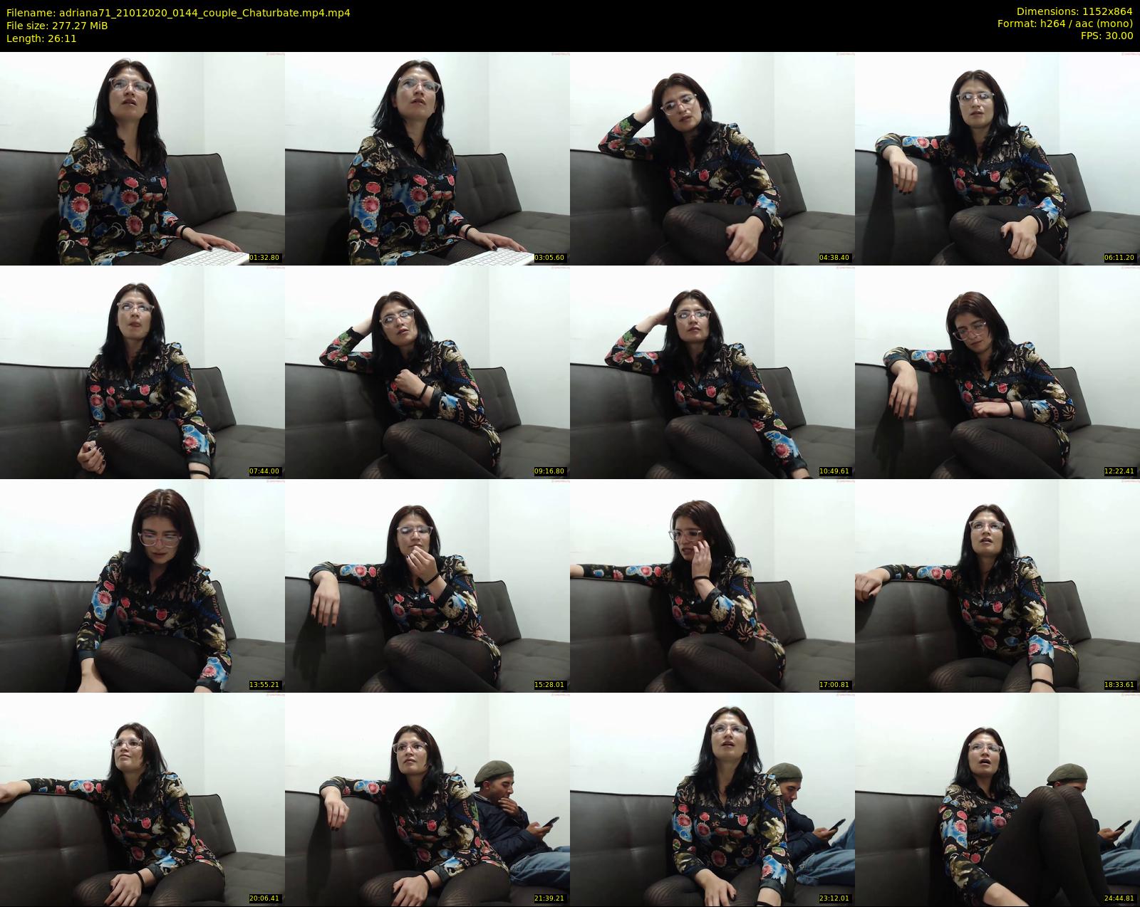 adriana71 — 27 minute Chaturbate couple cam show recording, 720p, Jan 21, 2020