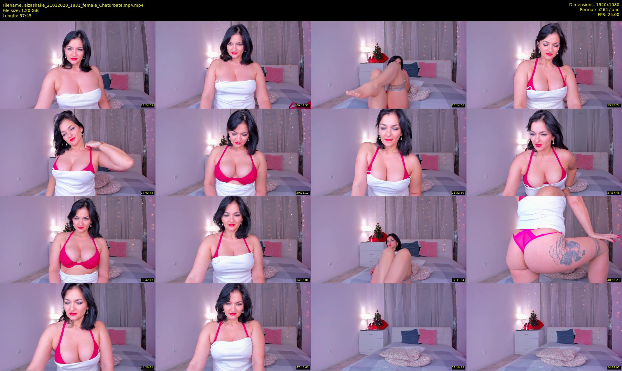 aizashake — 58 minute Chaturbate female cam show recording, 1080p, Jan 21, 2020