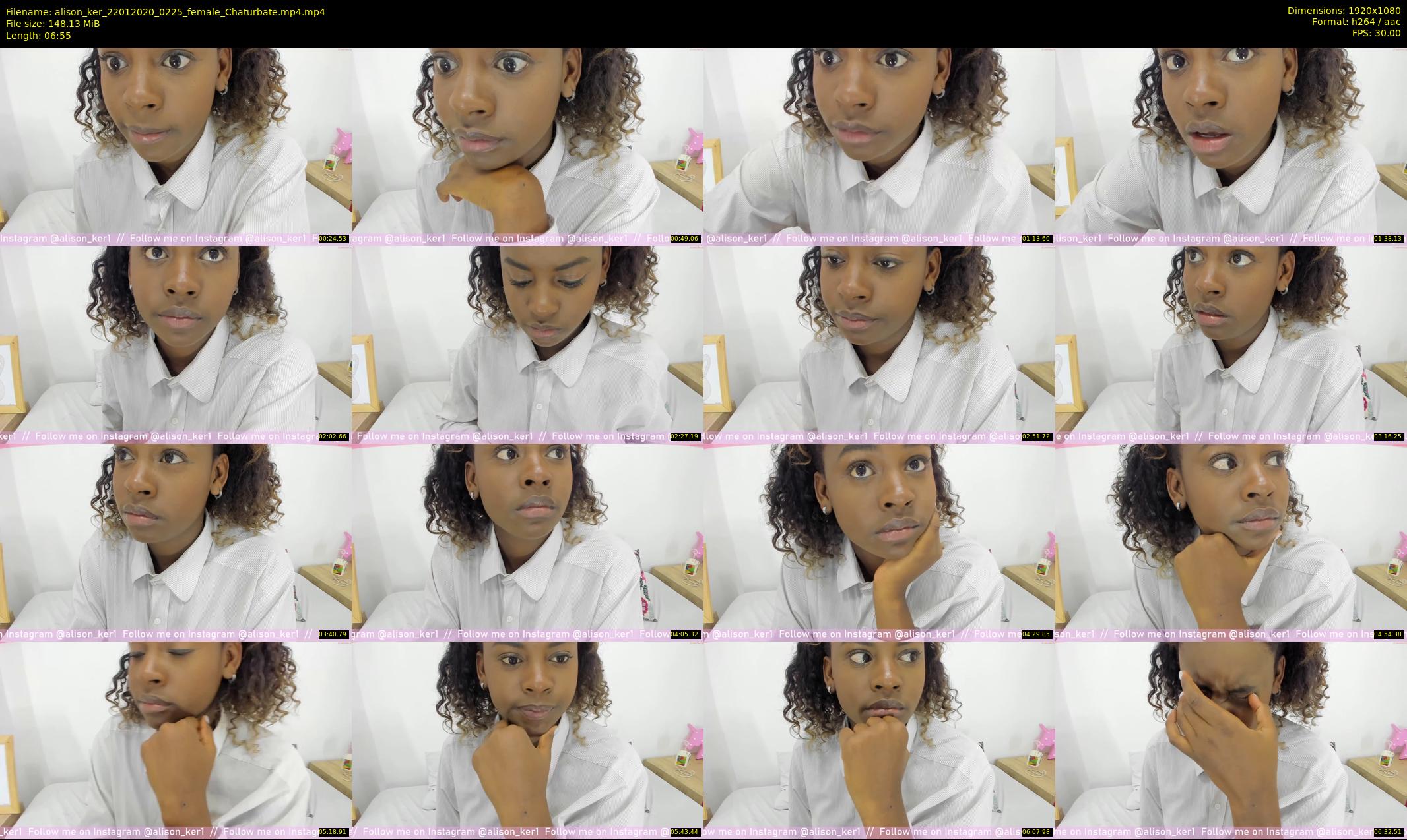 alison_ker — 7 minute Chaturbate female cam show recording, 1080p, Jan 22, 2020