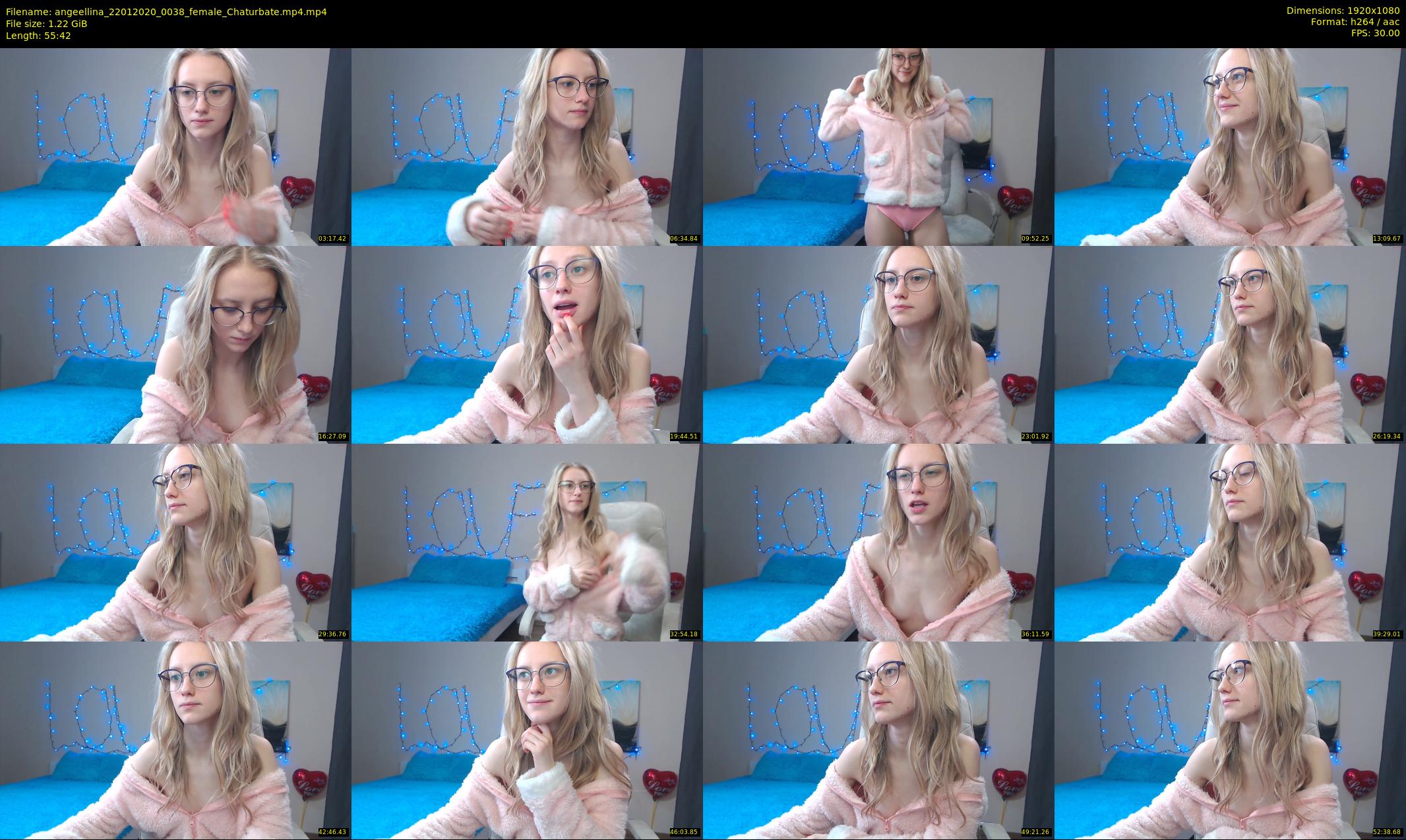 angeellina — 56 minute Chaturbate female cam show recording, 1080p, Jan 22, 2020