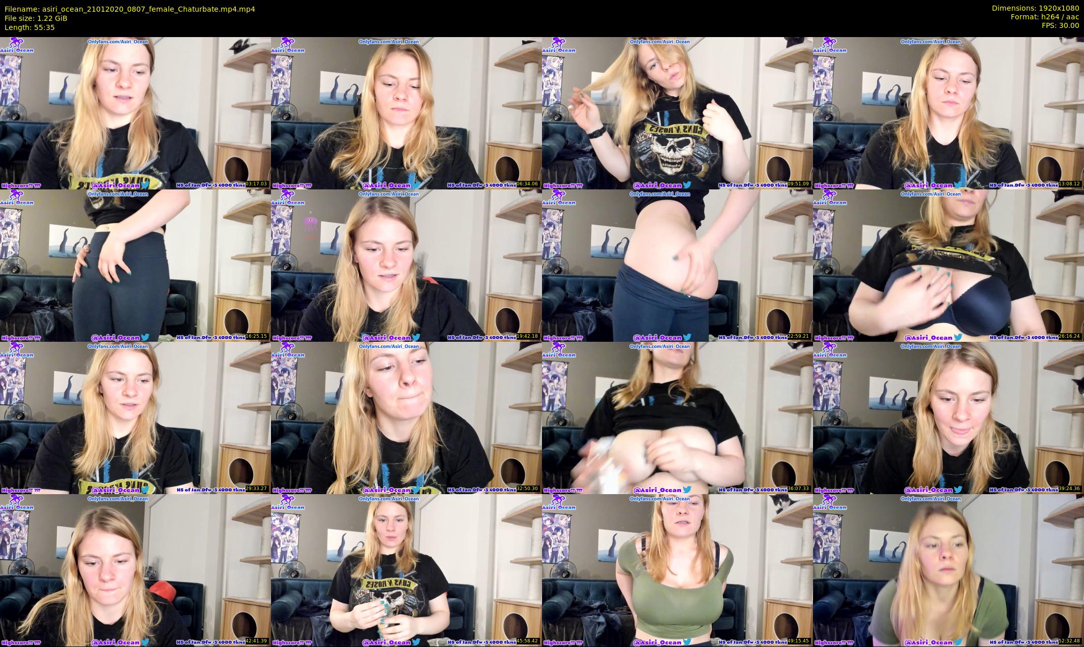 asiri_ocean — 56 minute Chaturbate female cam show recording, 1080p, Jan 21, 2020