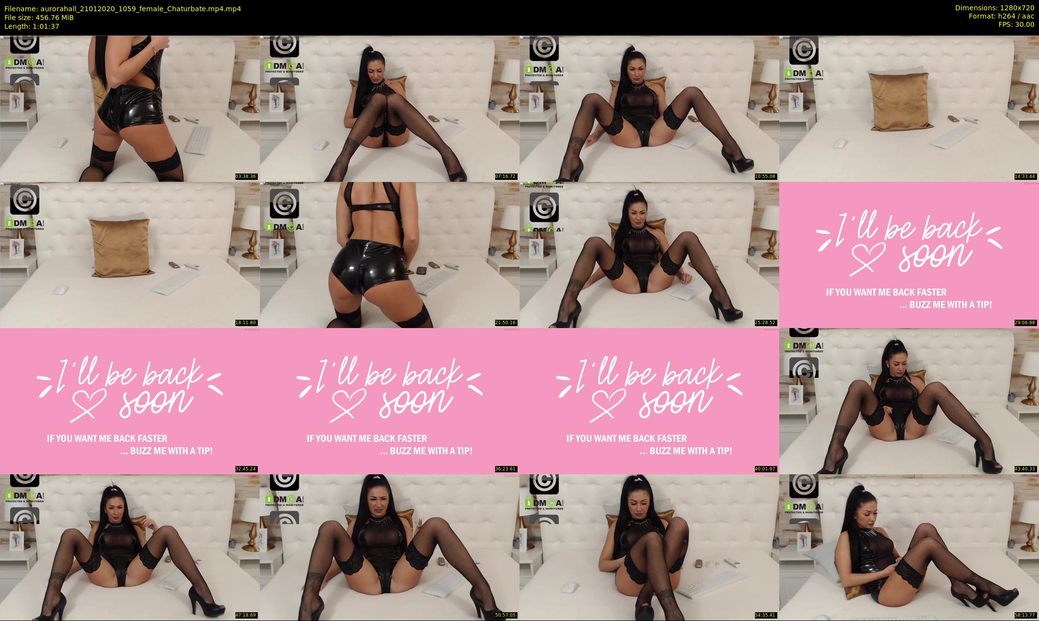 aurorahall — 62 minute Chaturbate female cam show recording, 720p, Jan 21, 2020