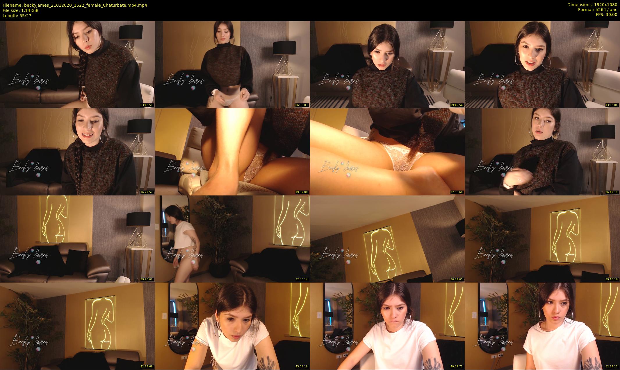 beckyjames — 56 minute Chaturbate female cam show recording, 1080p, Jan 21, 2020