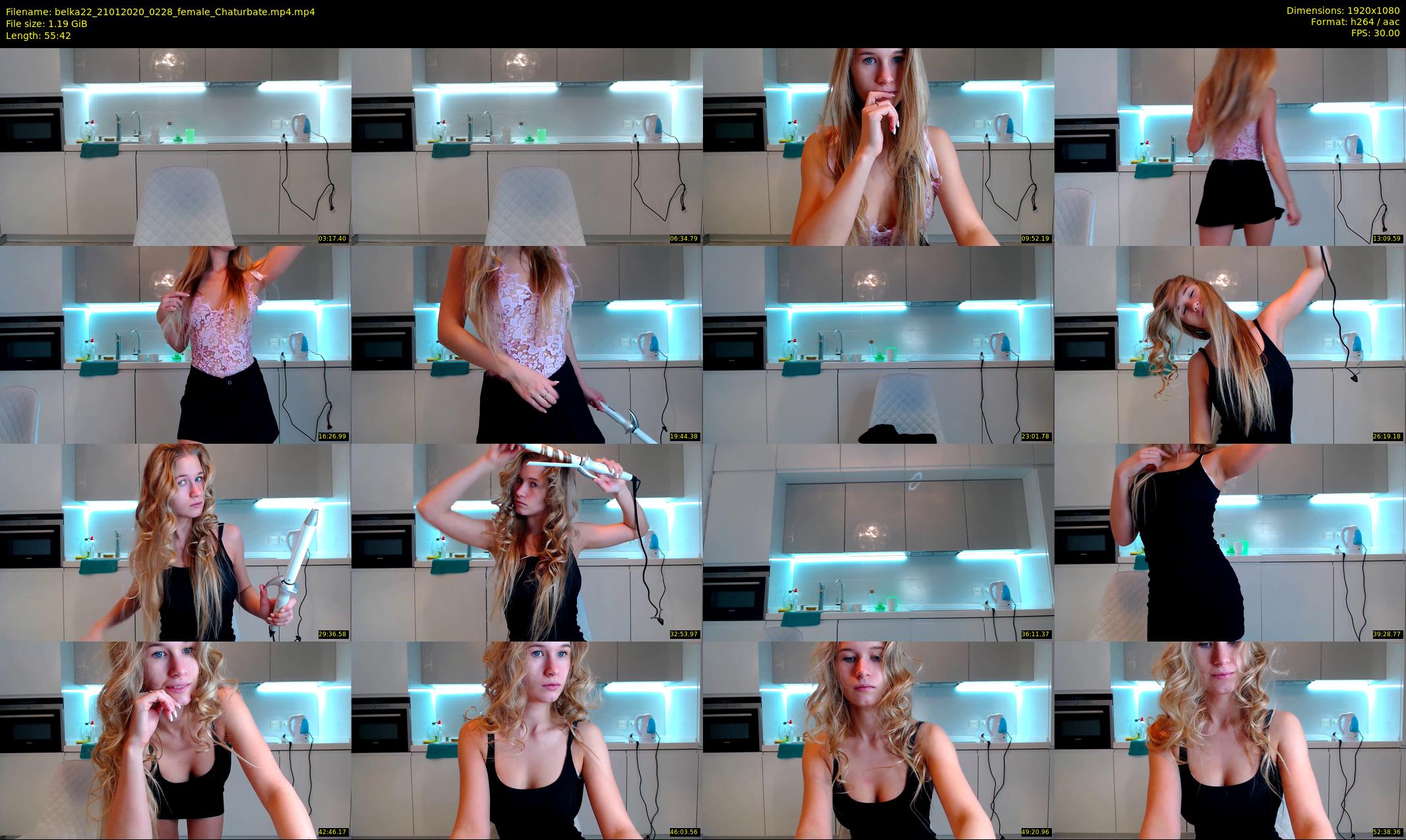 belka22 — 56 minute Chaturbate female cam show recording, 1080p, Jan 21, 2020