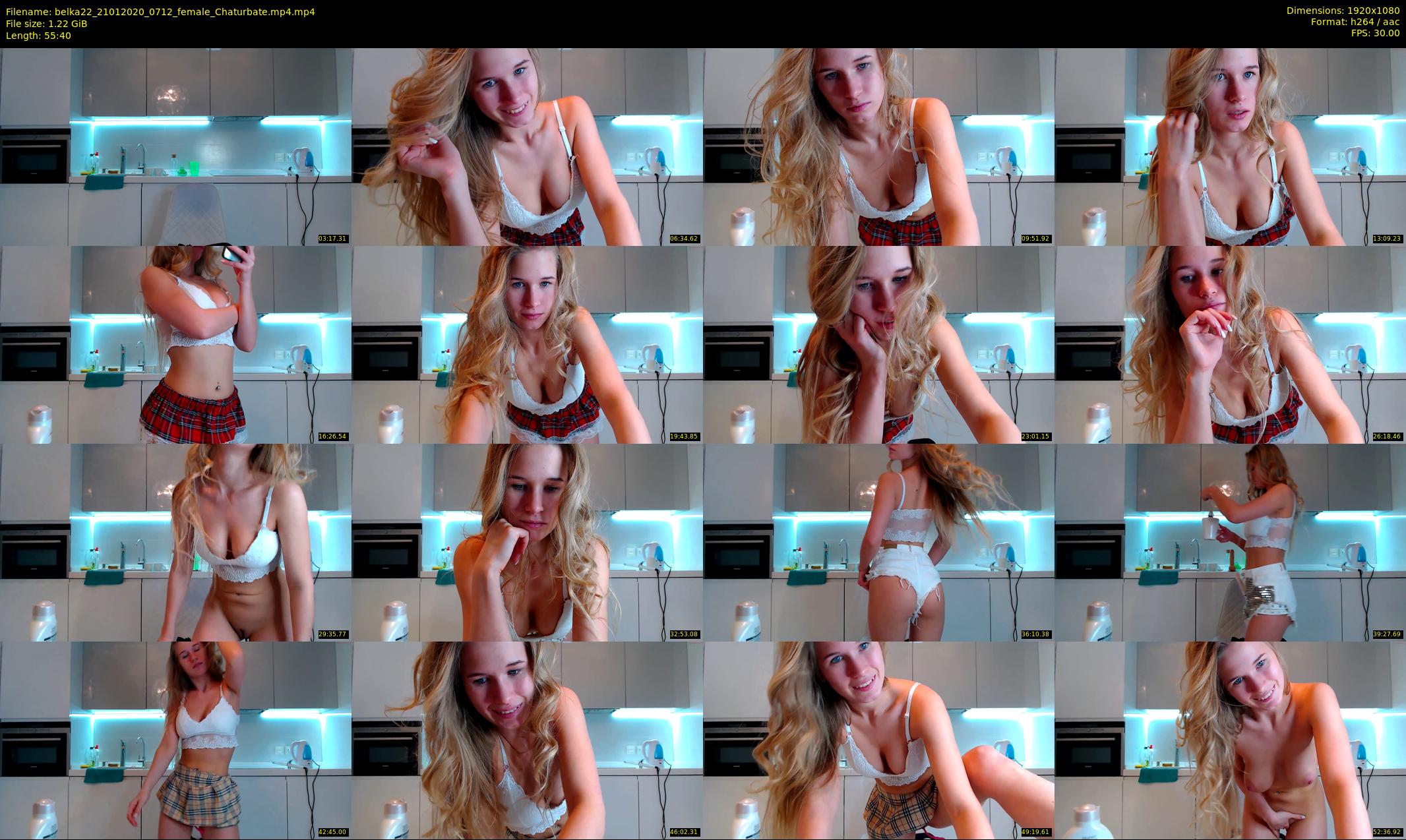 belka22 — 56 minute Chaturbate female cam show recording, 1080p, Jan 21, 2020