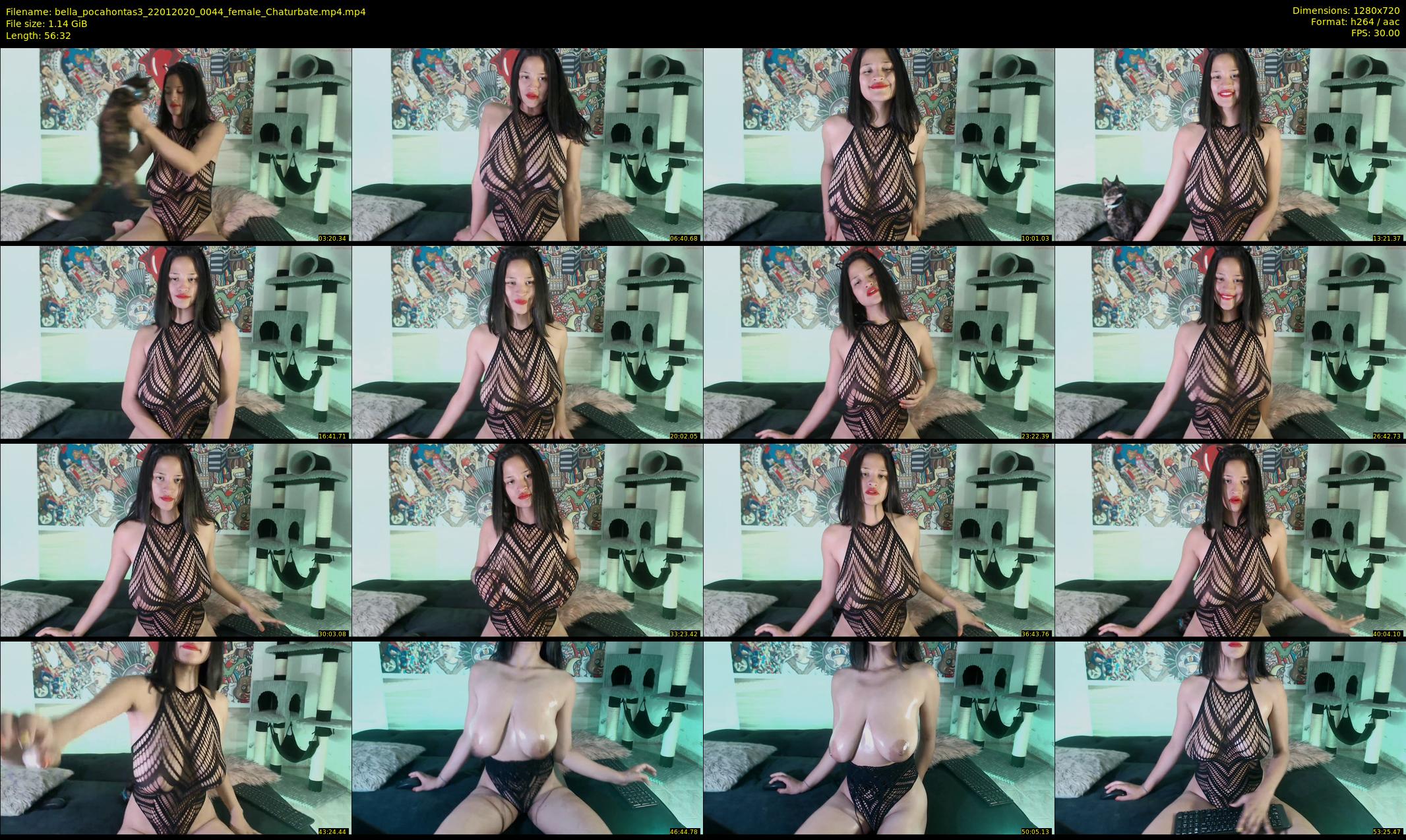 bella_pocahontas3 — 57 minute Chaturbate female cam show recording, 720p, Jan 22, 2020
