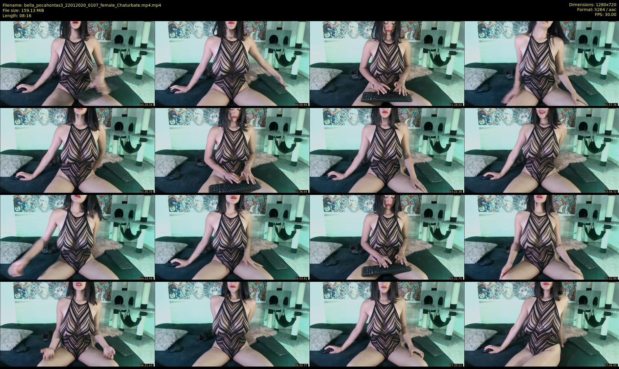 bella_pocahontas3 — 9 minute Chaturbate female cam show recording, 720p, Jan 22, 2020