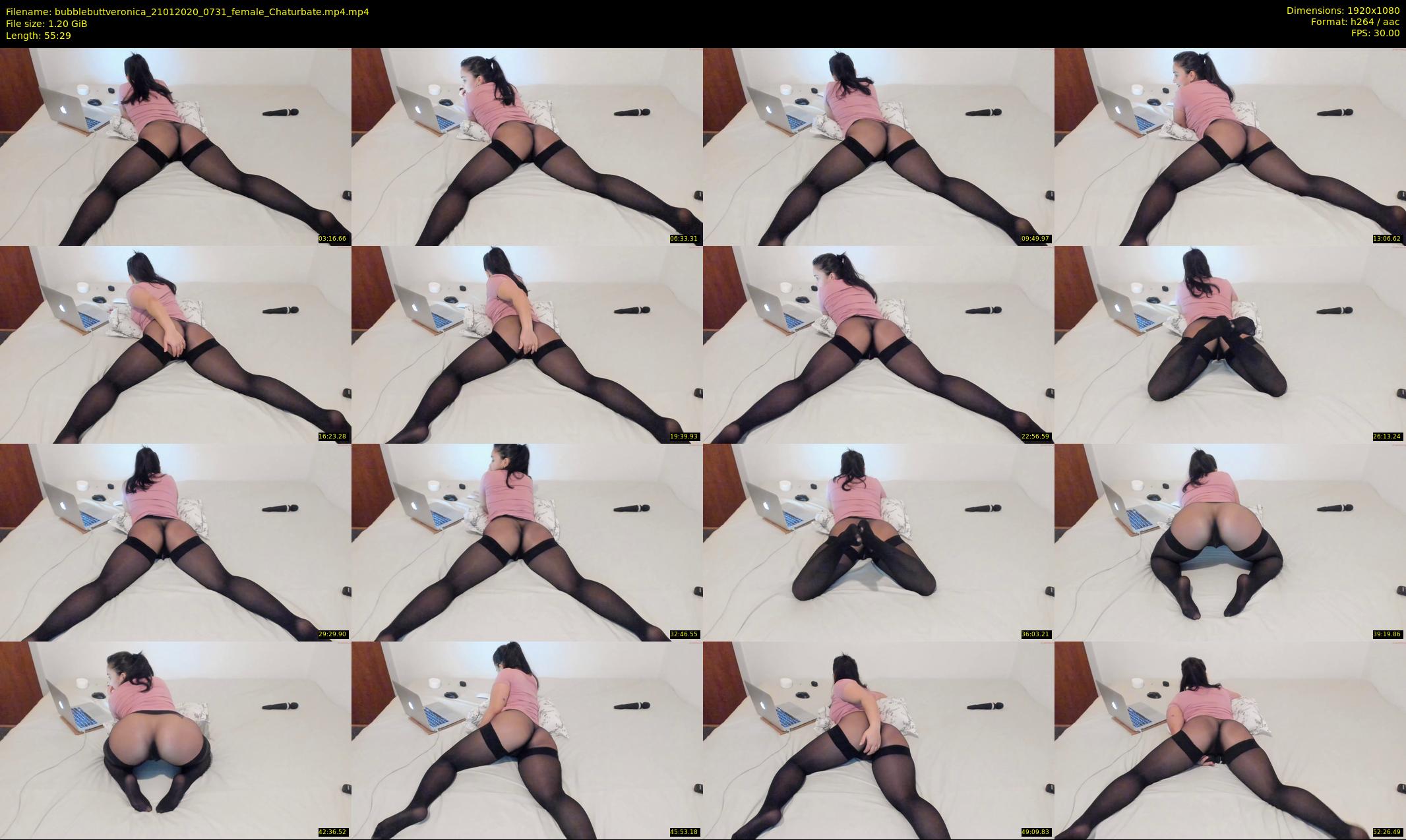 bubblebuttveronica — 56 minute Chaturbate female cam show recording, 1080p, Jan 21, 2020