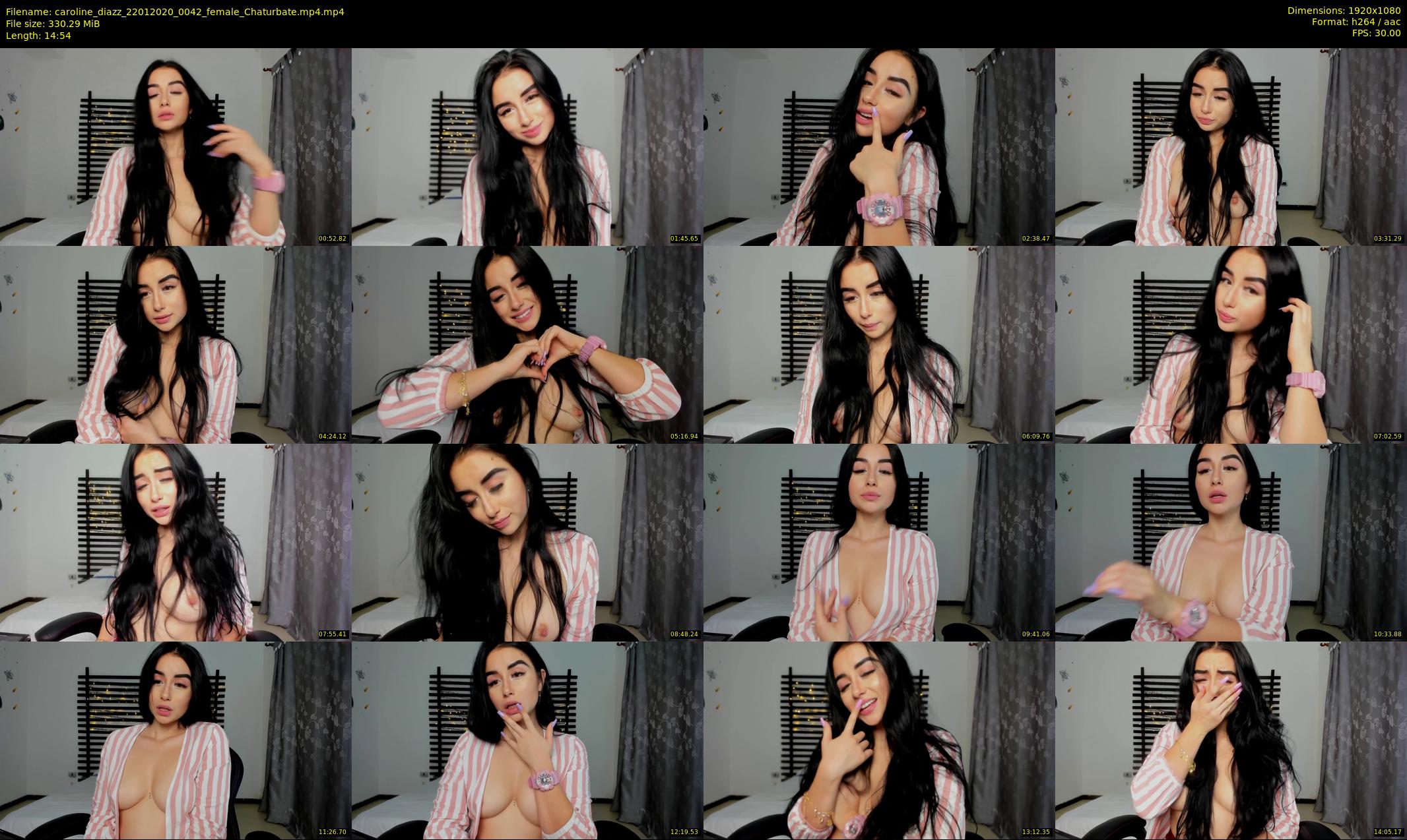 caroline_diazz — 15 minute Chaturbate female cam show recording, 1080p, Jan 22, 2020