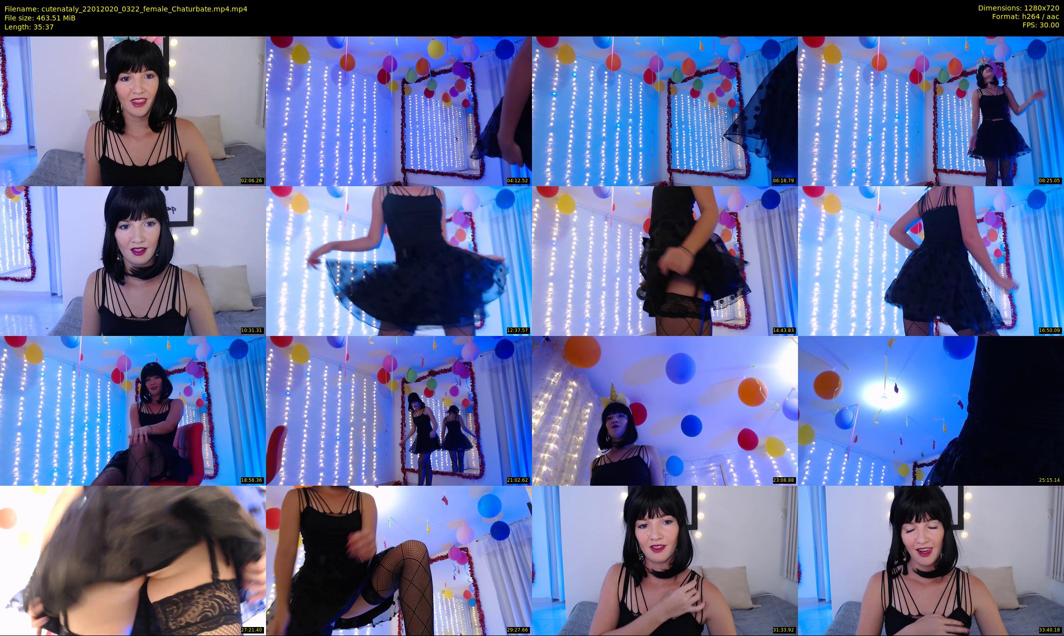 cutenataly — 36 minute Chaturbate female cam show recording, 720p, Jan 22, 2020