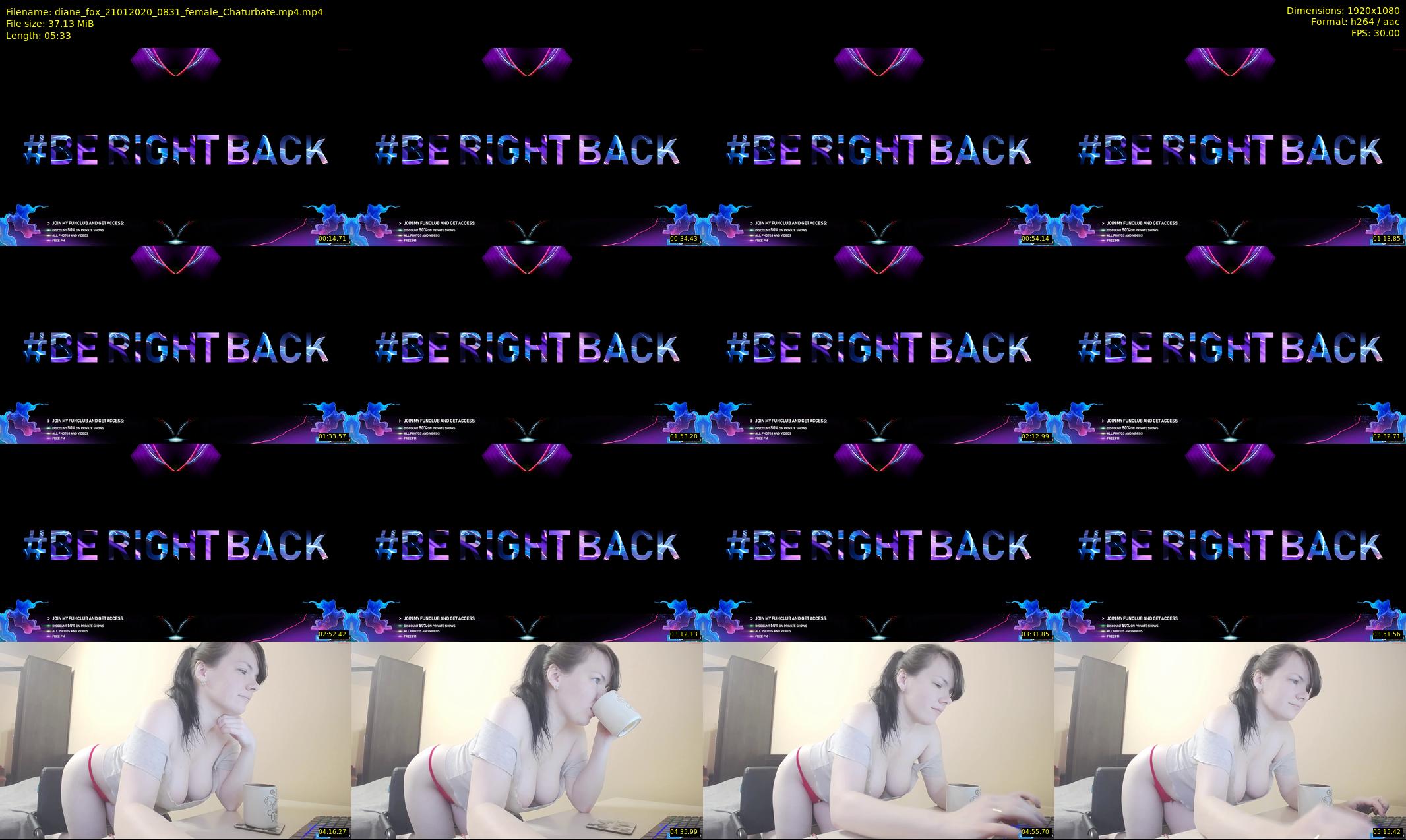 diane_fox — 6 minute Chaturbate female cam show recording, 1080p, Jan 21, 2020