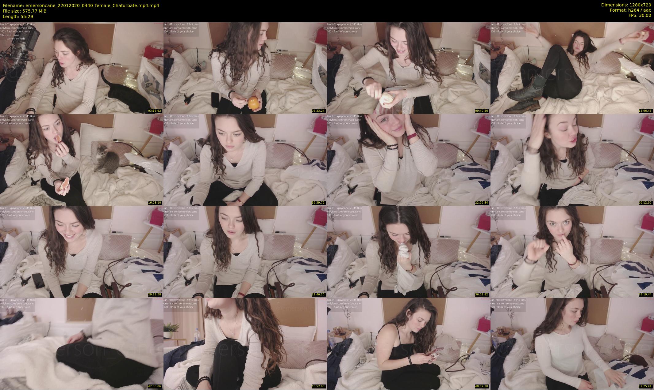 emersoncane — 56 minute Chaturbate female cam show recording, 720p, Jan 22, 2020