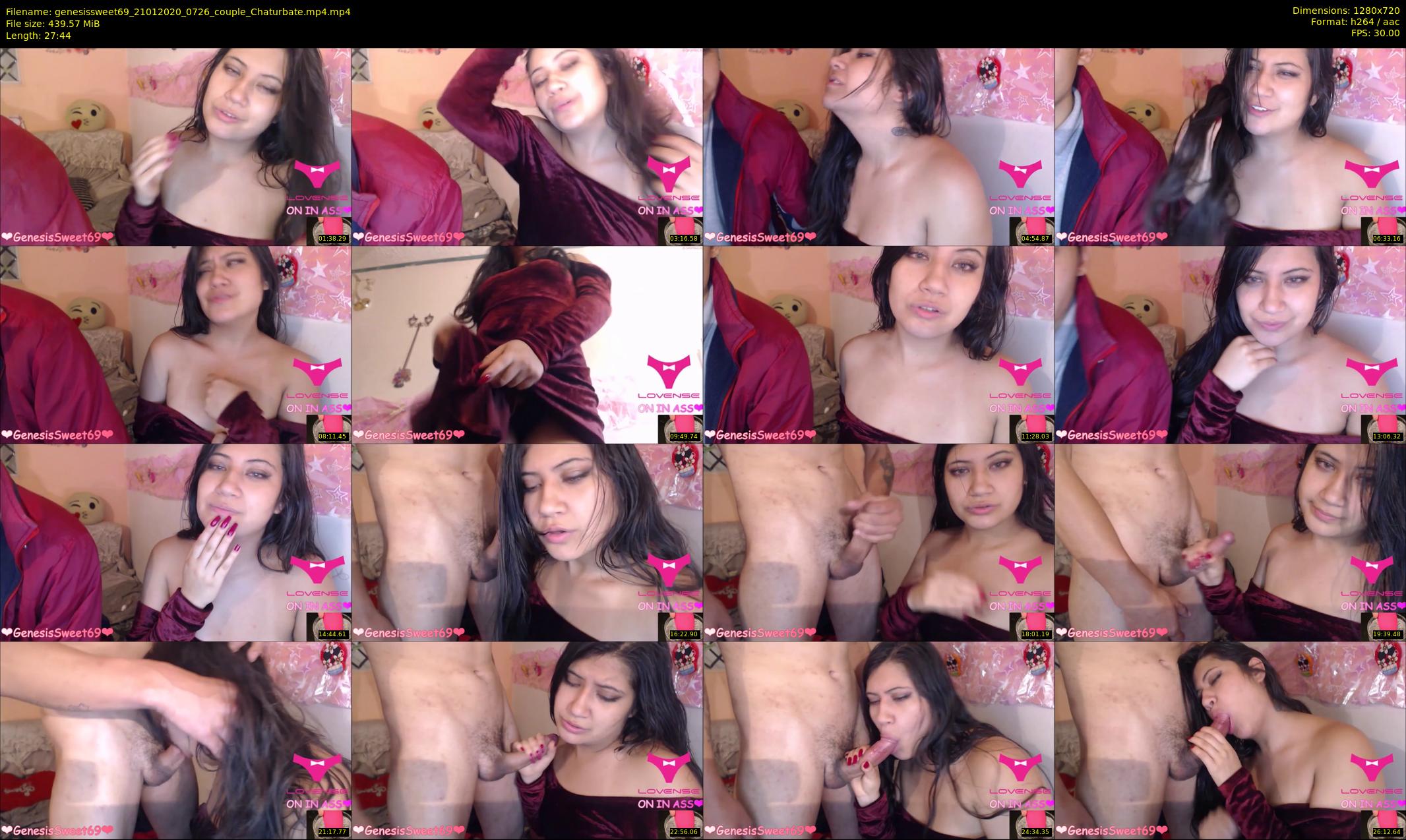 genesissweet69 — 28 minute Chaturbate couple cam show recording, 720p, Jan 21, 2020