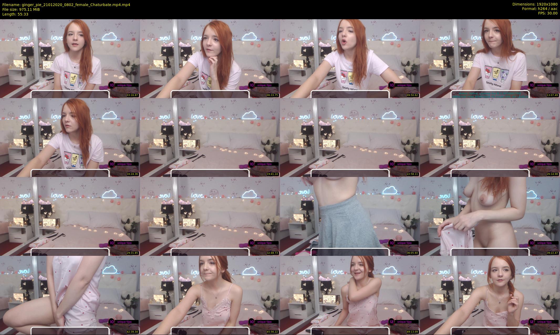 ginger_pie — 56 minute Chaturbate female cam show recording, 1080p, Jan 21, 2020